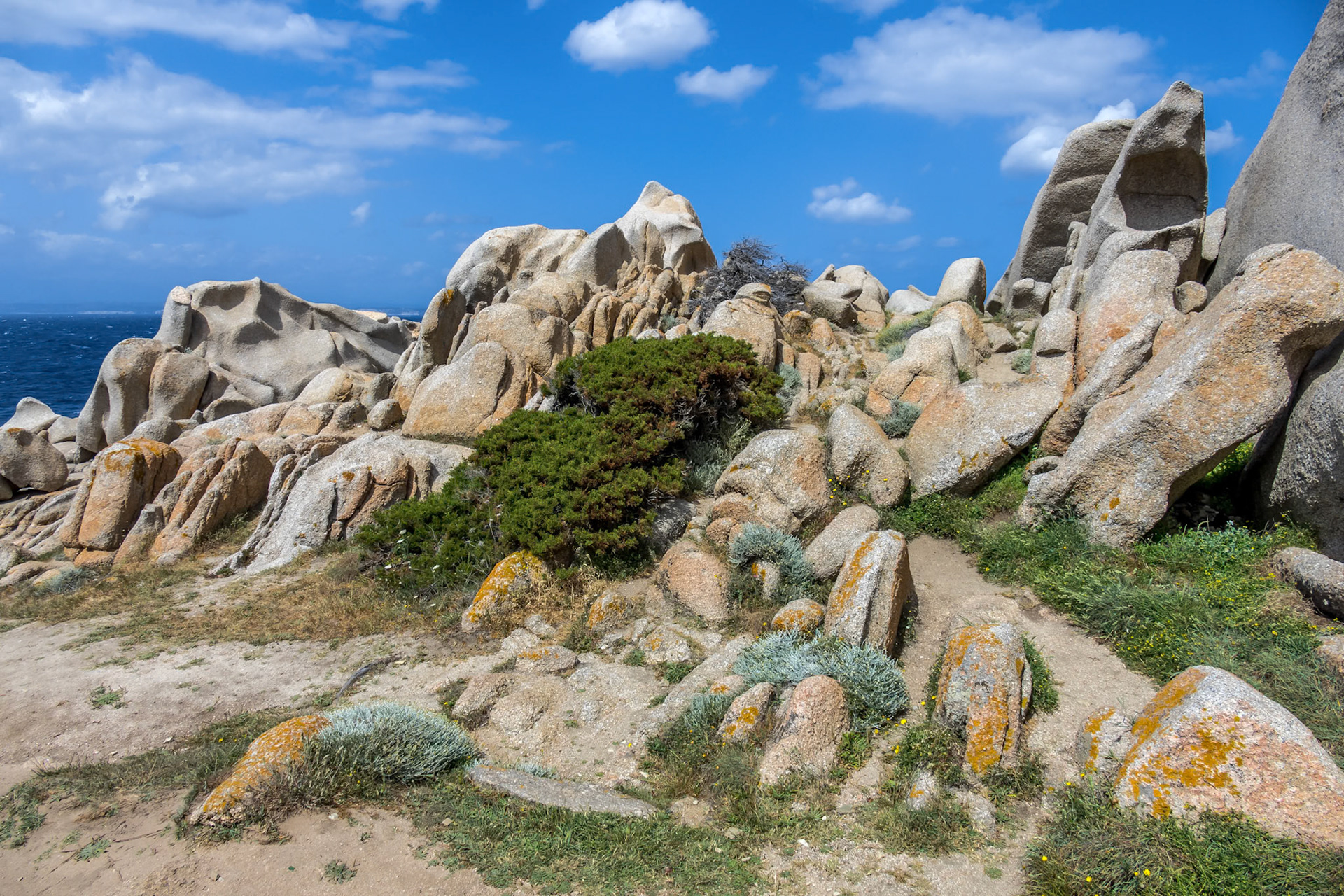 Unusual Rock Formation near the Sea at Capo Testa Sardinia