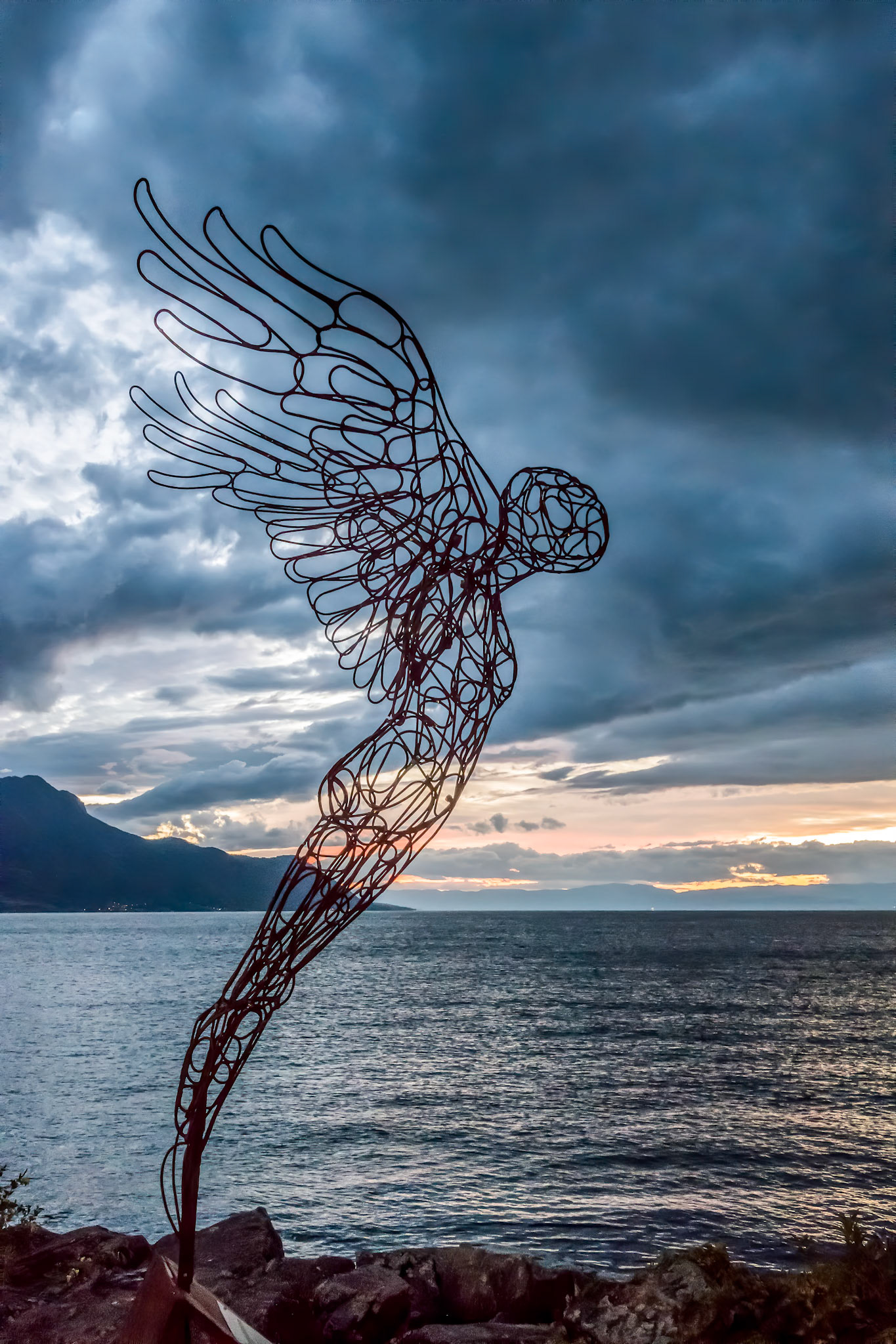 Modern Art Statue in Montreux