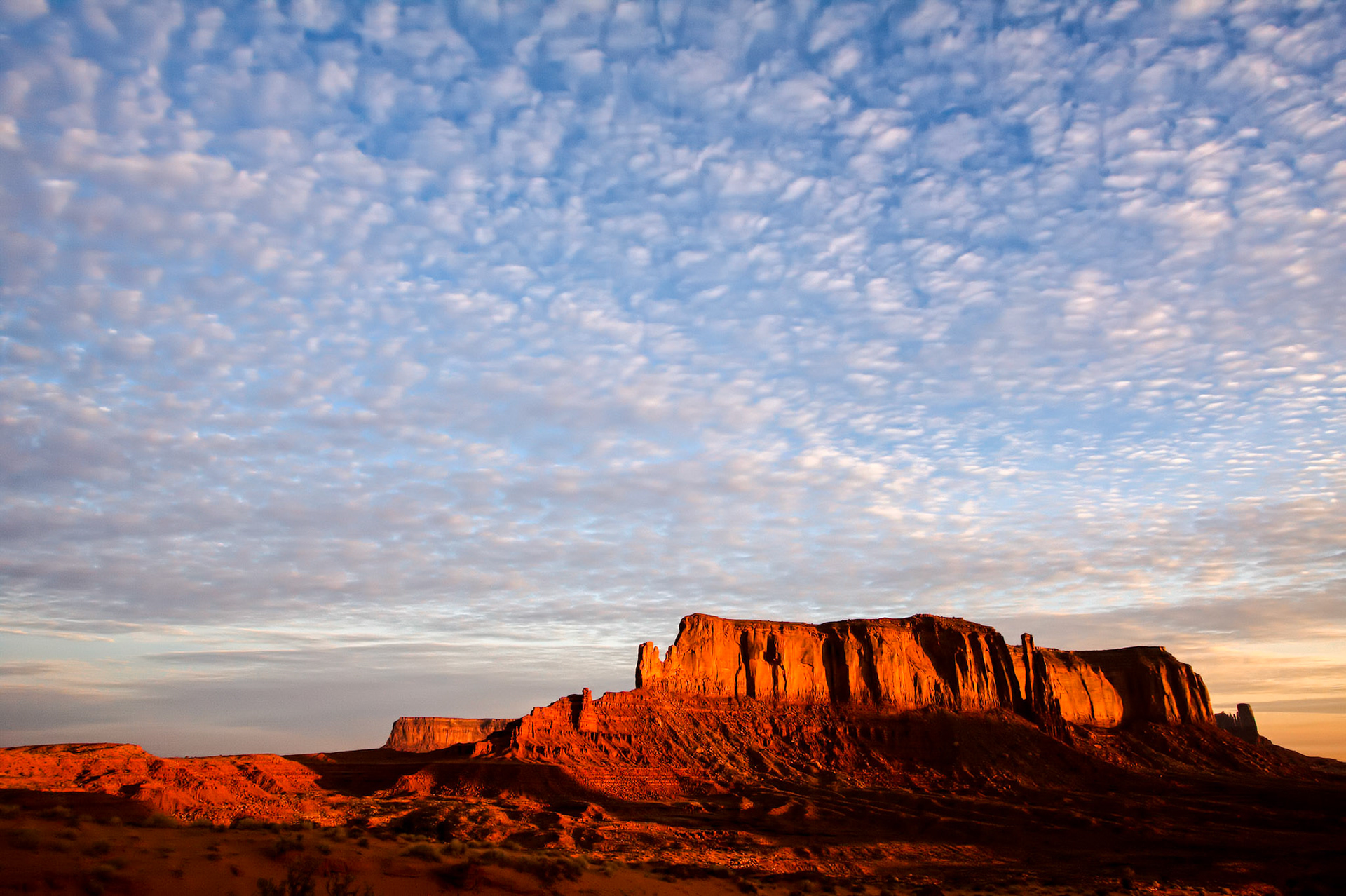 Mottled Sky over Elephant Rock