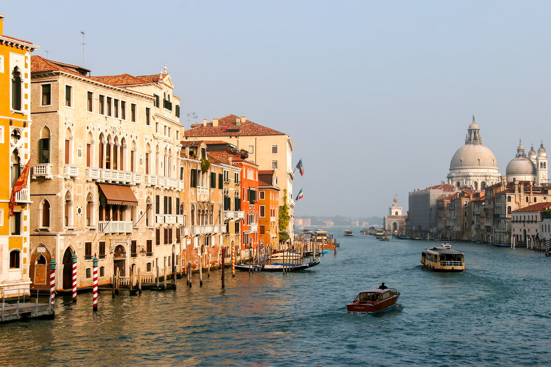 View down the Grand Canal in Venice