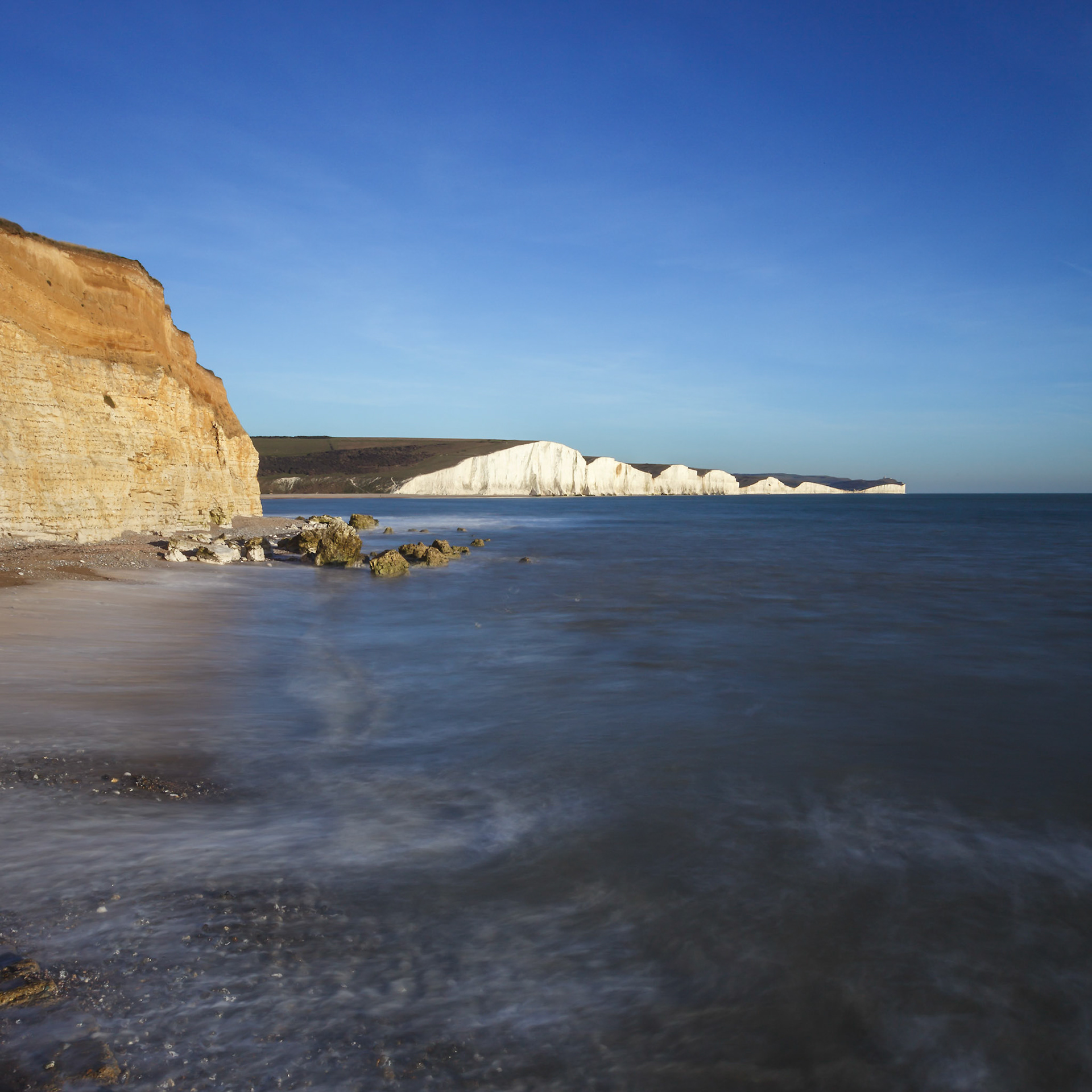 View of the Seven Sisters from Hope Gap