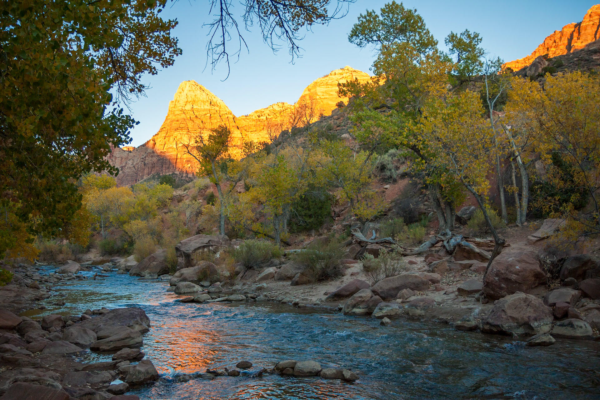 Virgin River at Sunset