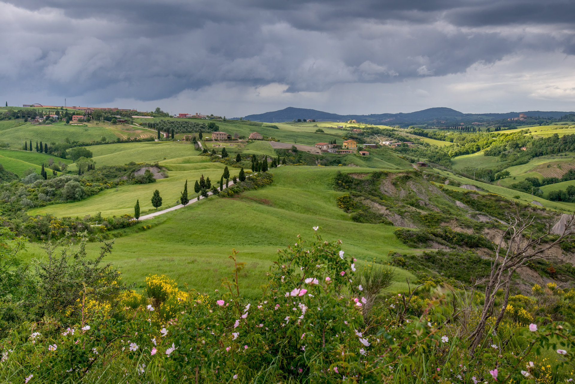 Scenery of Val d'Orcia in Tuscany
