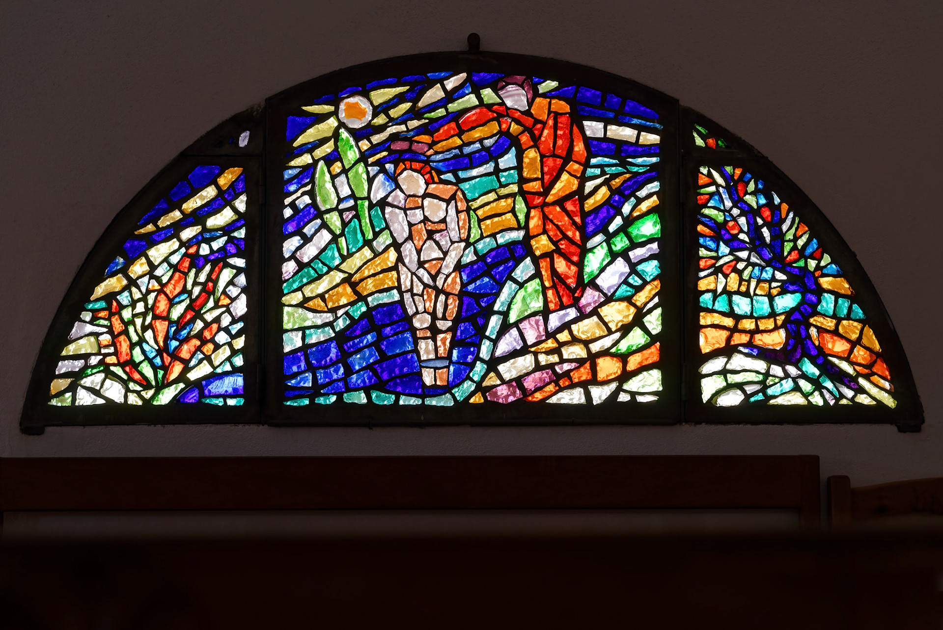 Stained Glass Window Church of St. John the Baptist in Cannigione