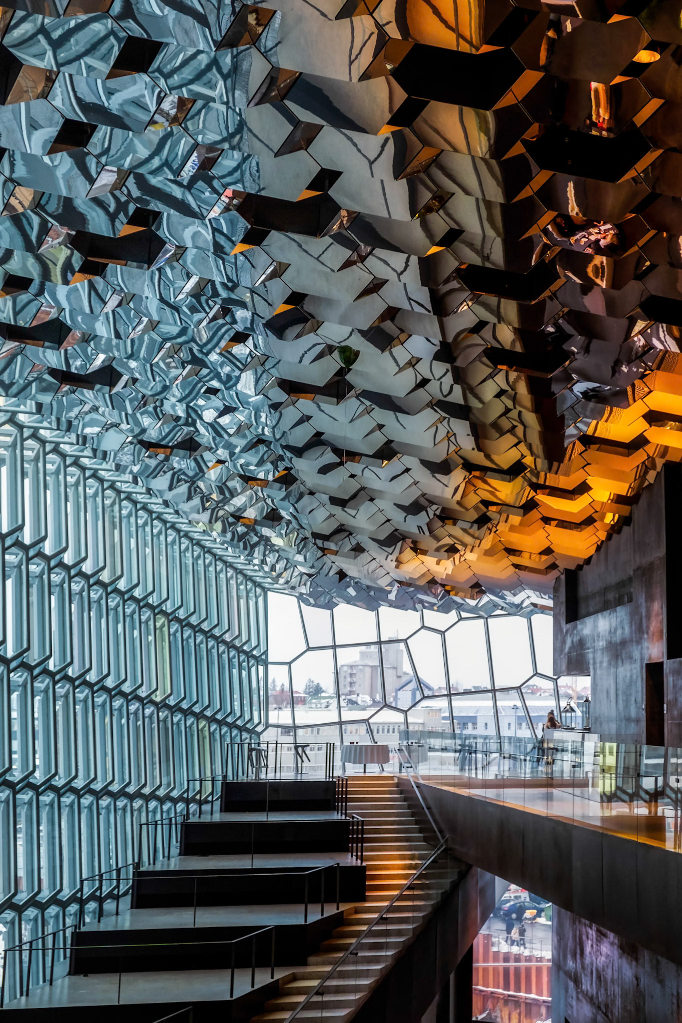 Interior View of the Harpa Concert Hall in Reykjavik