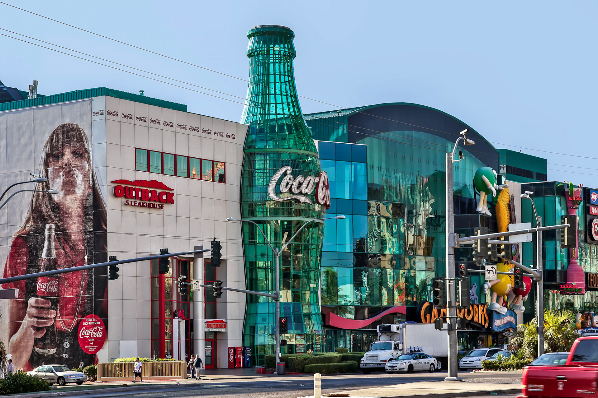 Replica Coca Cola Bottle in Las Vegas