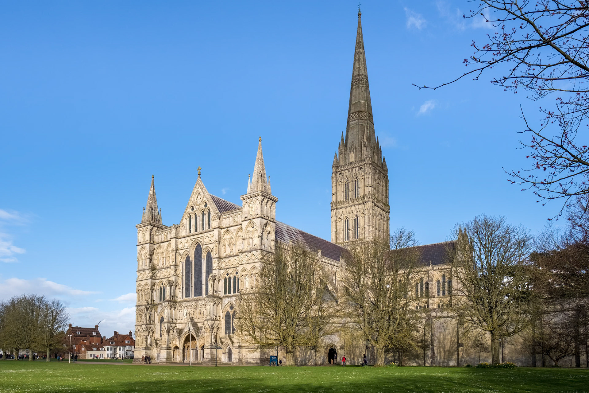 Exterior View of Salisbury Cathedral