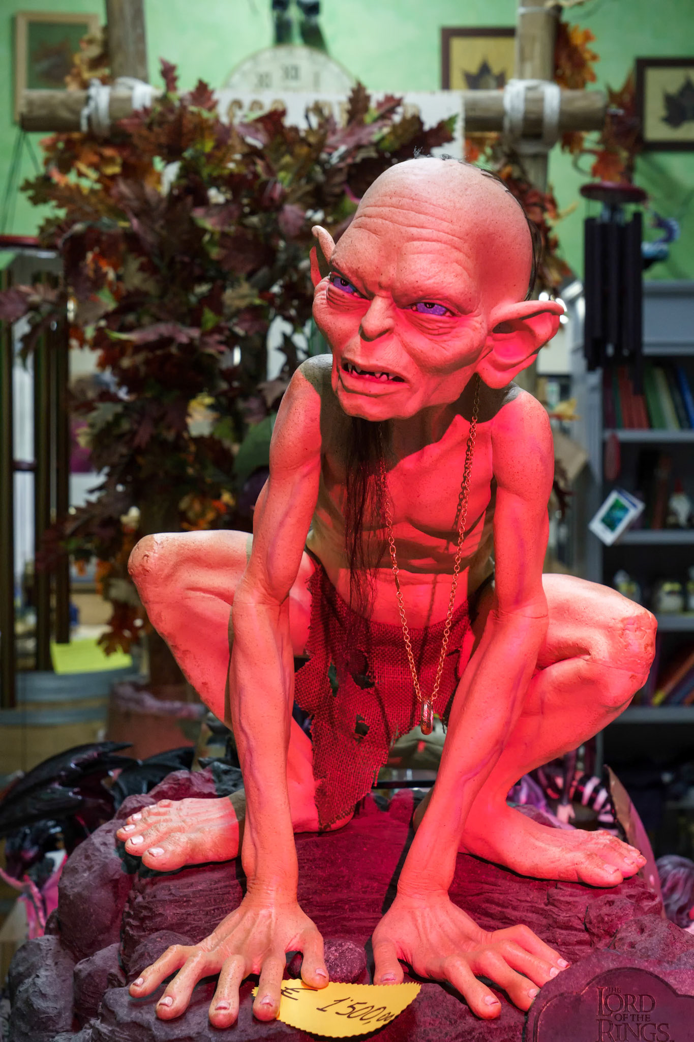 Model of Gollum for Sale in a Shop in Sarnico