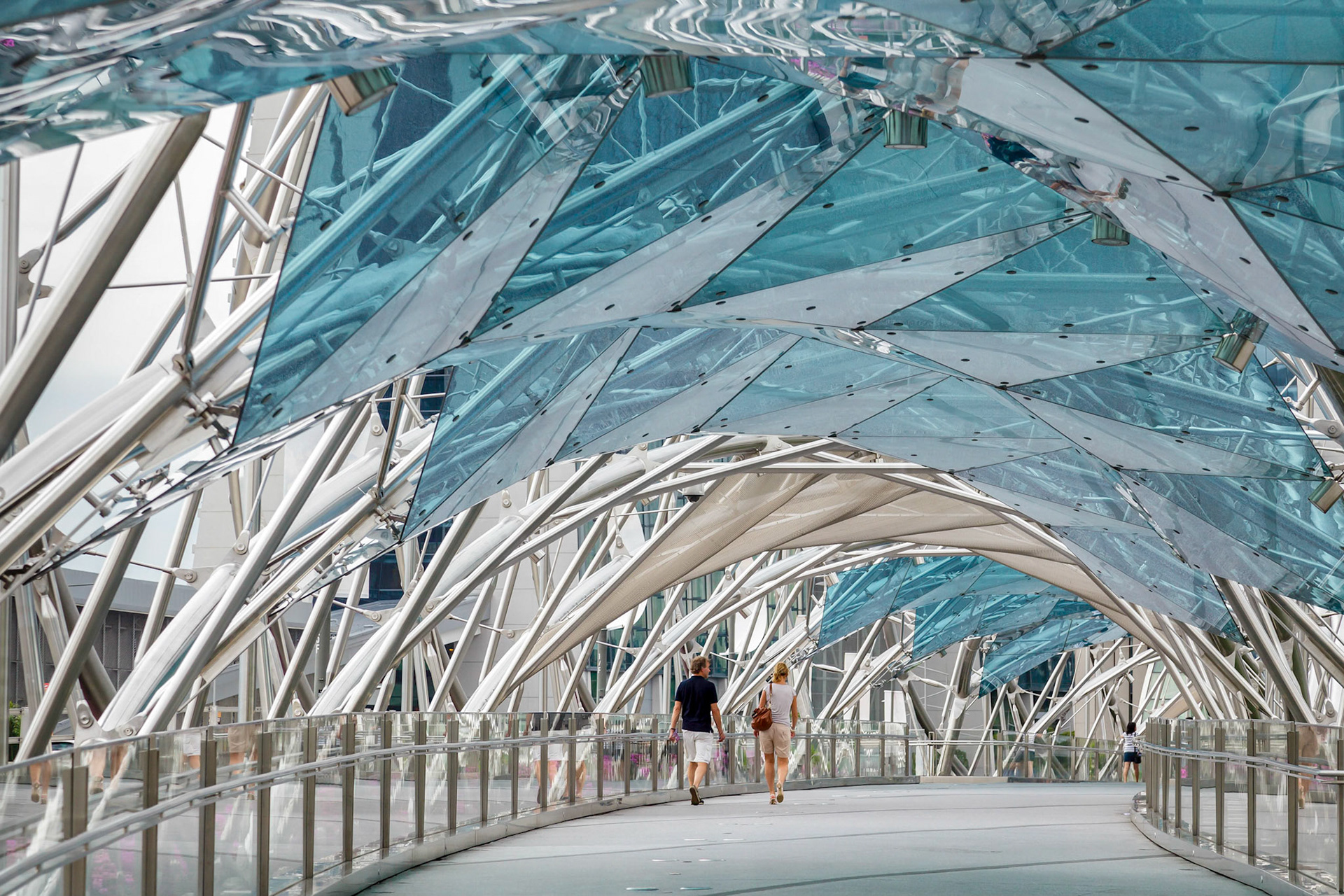 The Helix Bridge in Singapore