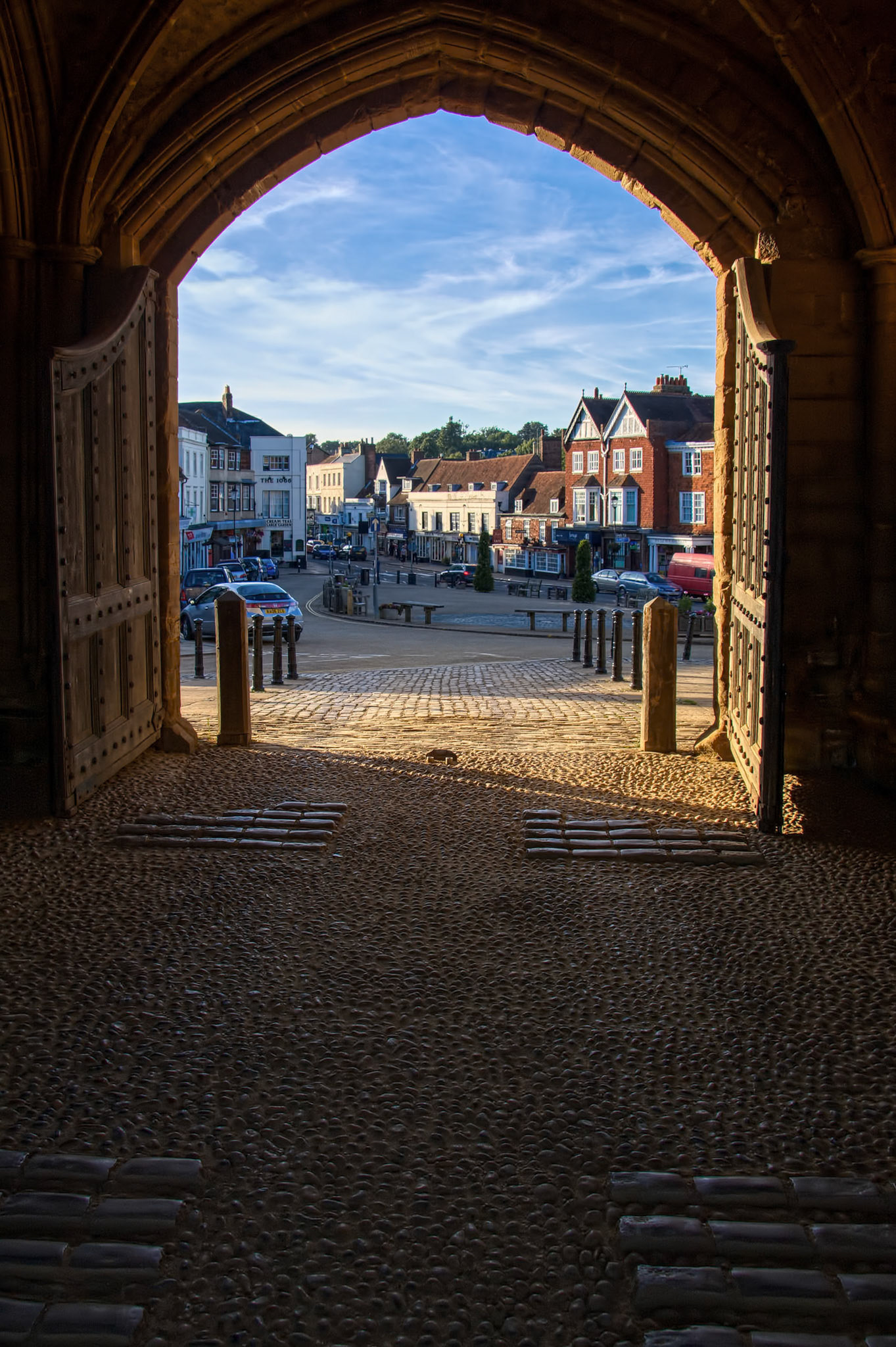 View through the Gatehouse Exit at Battle Abbey
