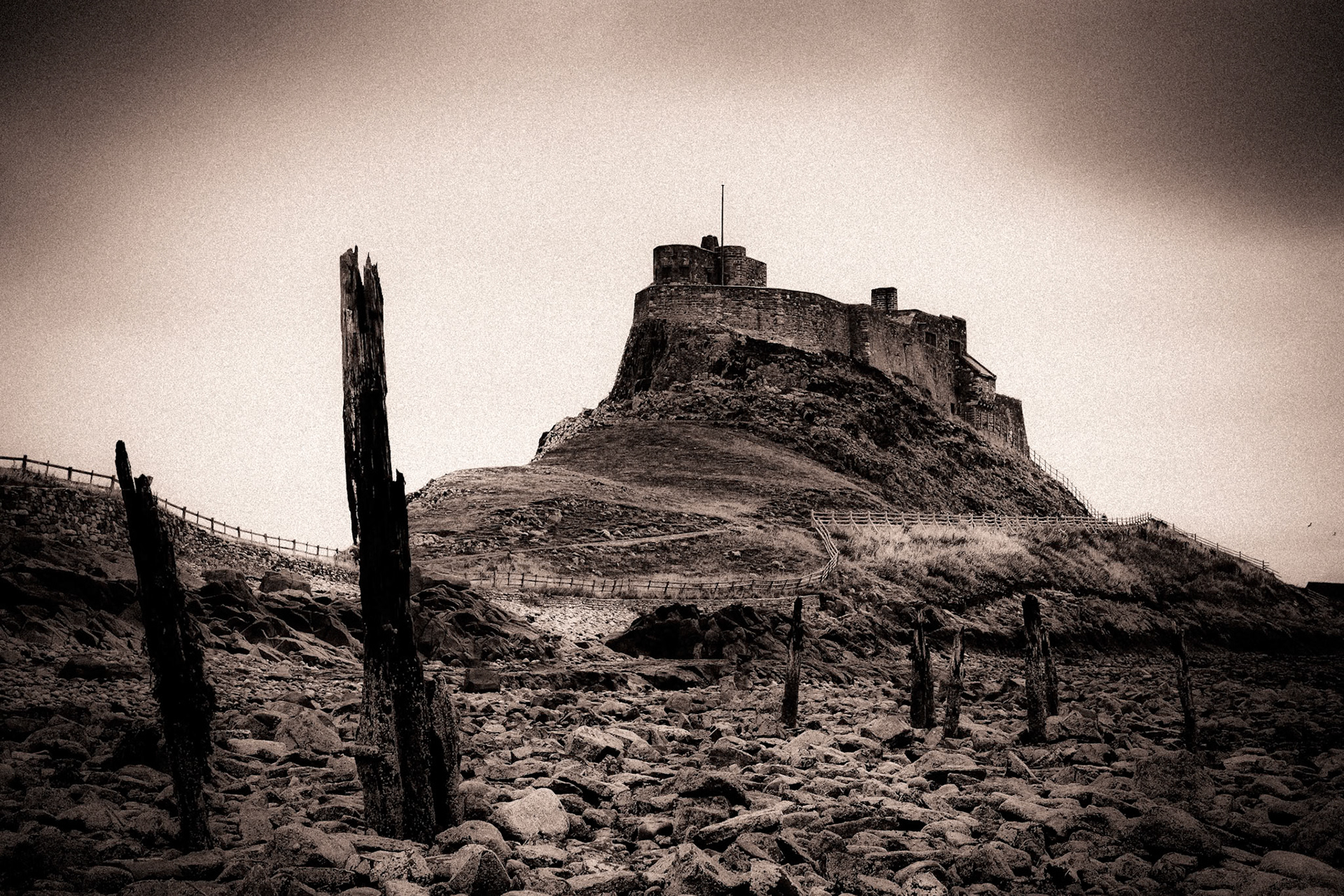 View of Lindisfarne Castle