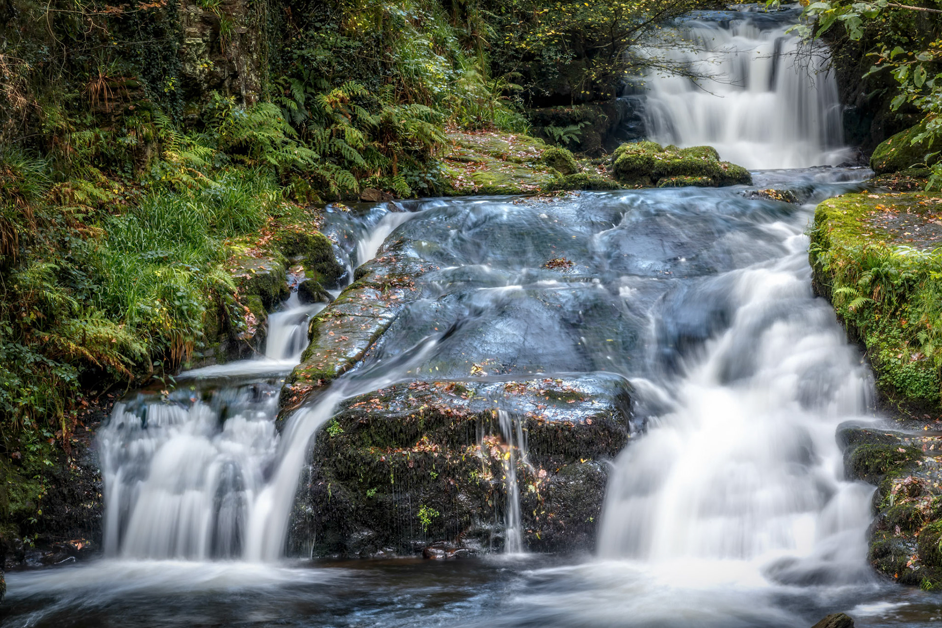 Waterfalls at the East Lyn River