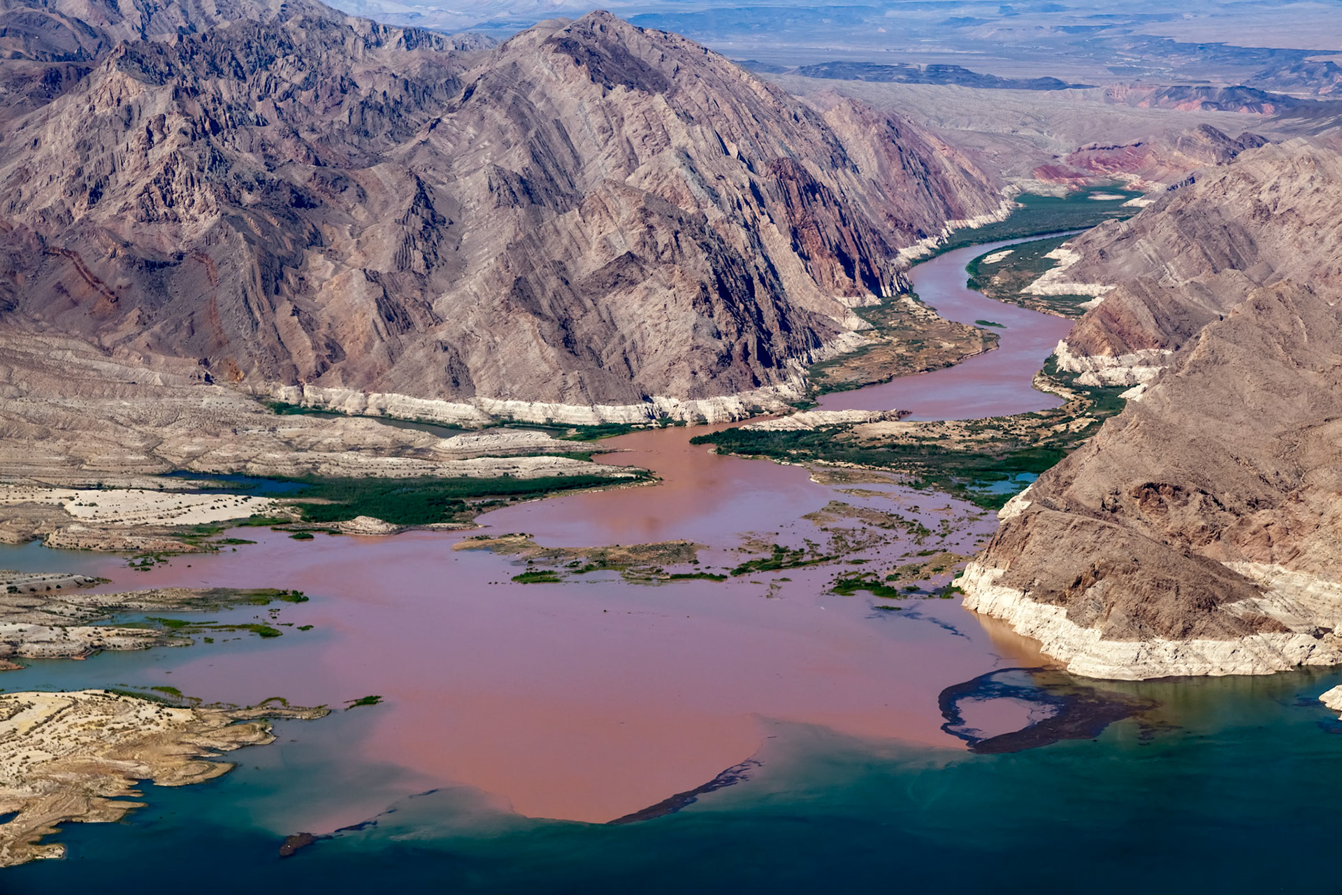 Colorado River Joins Lake Mead