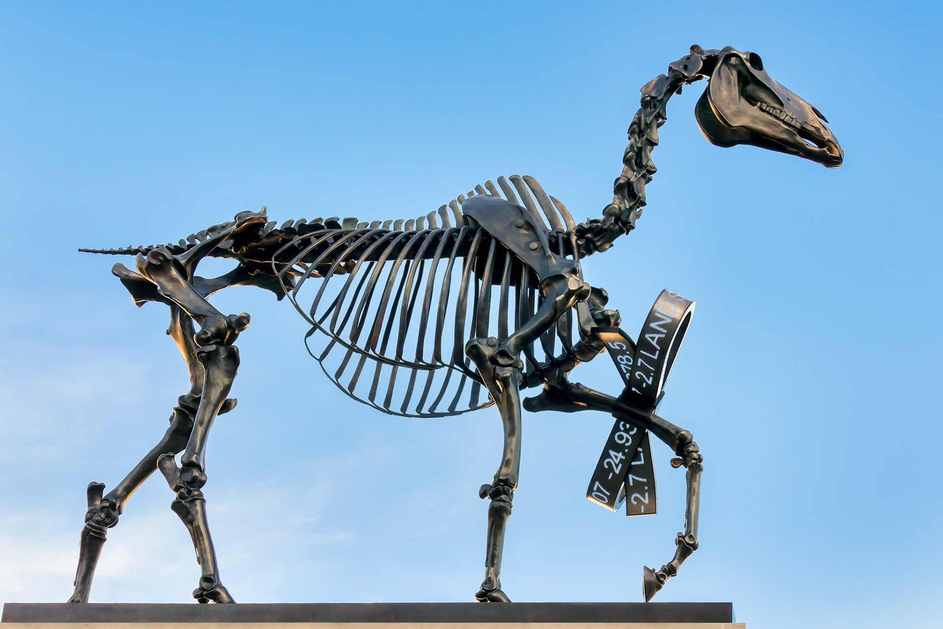 Hans Haacke Statue Gift Horse in Trafalgar Square