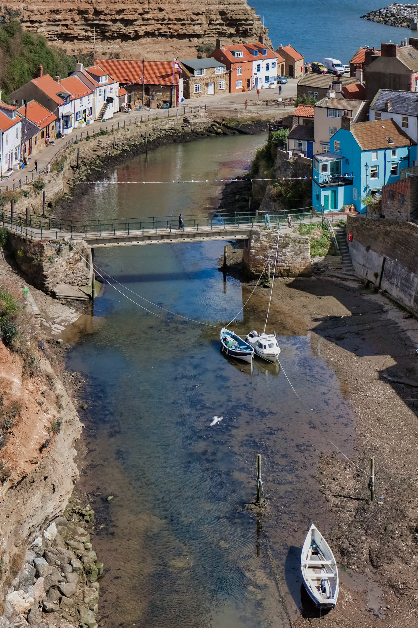 High Angle View of Staithes