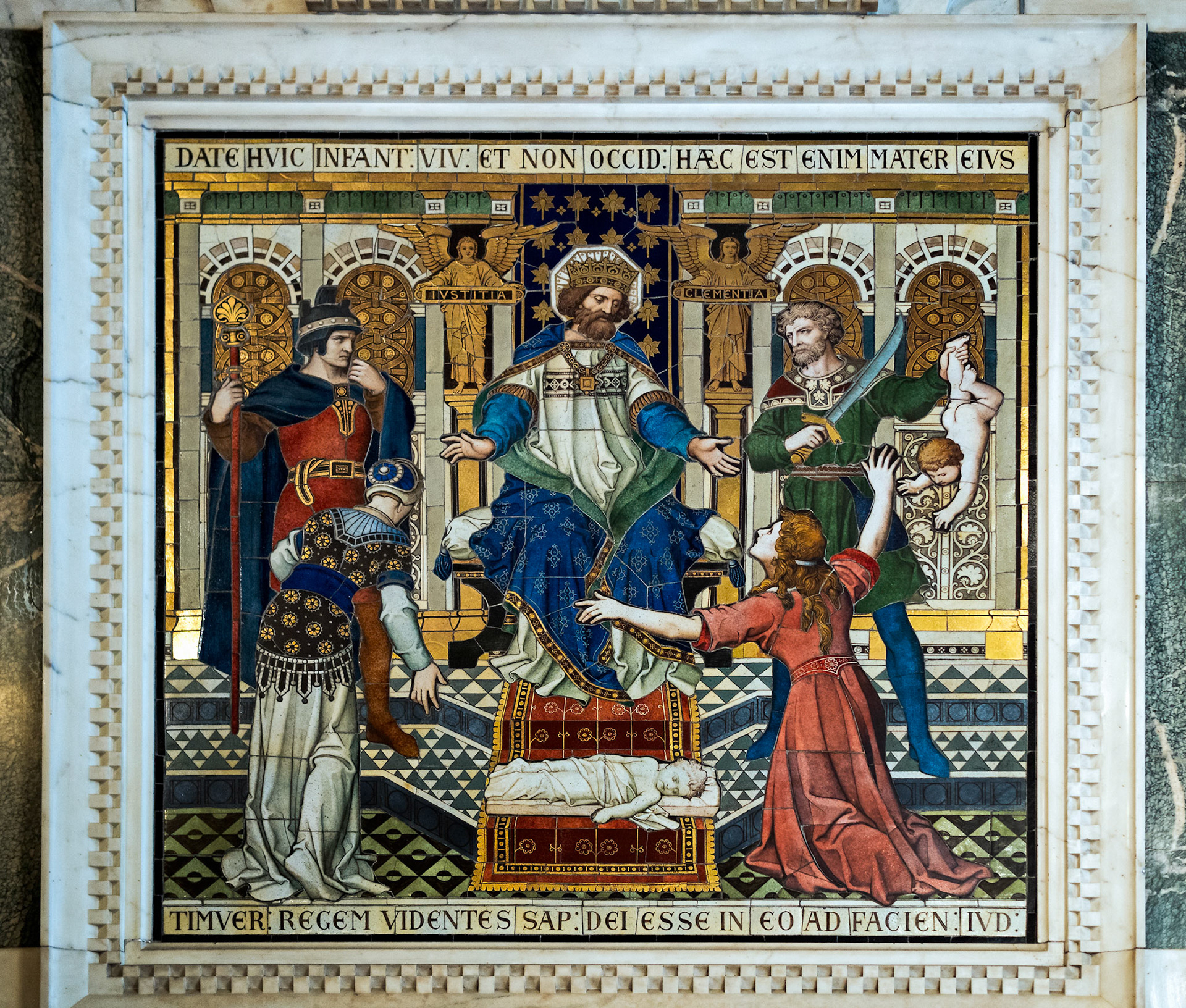 Artwork on the Wall of Westminster Cathedral