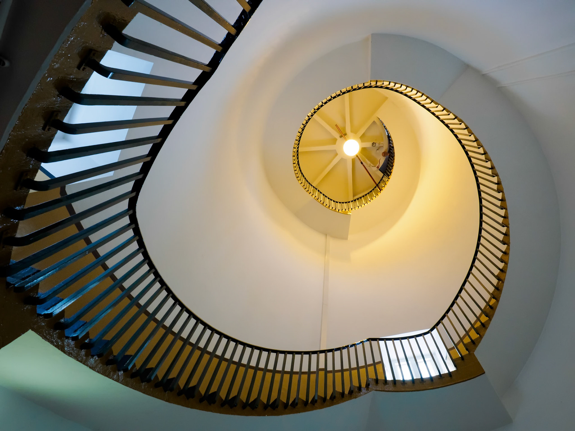 Spiral Staircase in the Lighthouse in Southwold