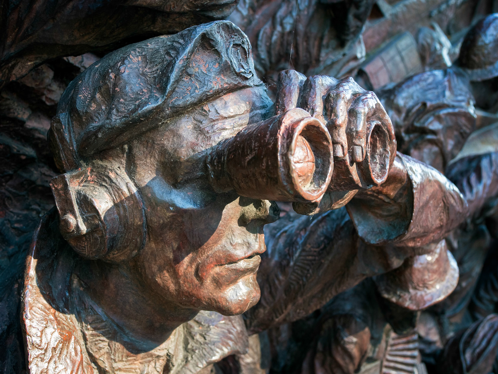 Close-up of Part of the Battle of Britain War Memorial