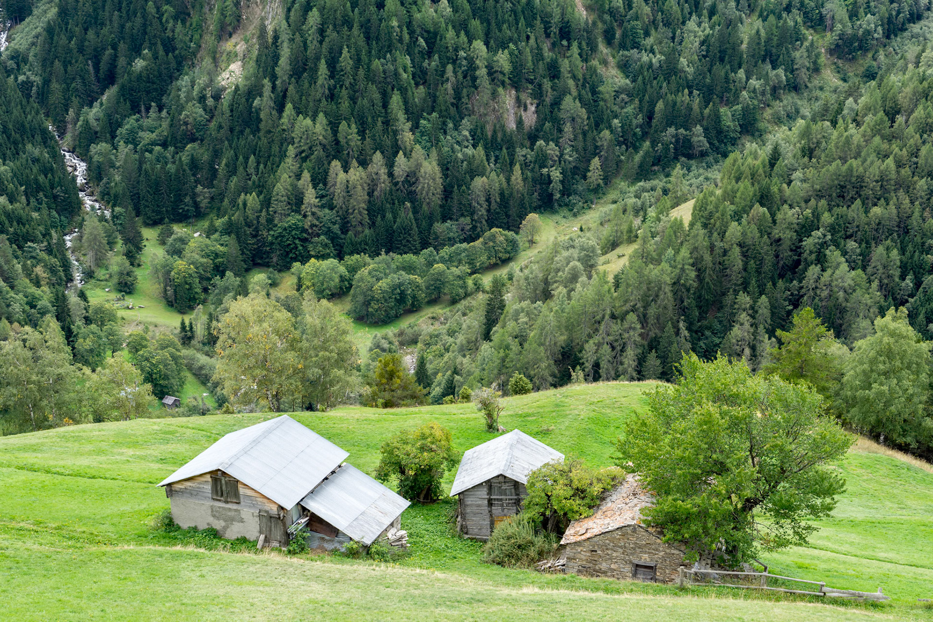 View from the Simplon Pass in Switzerland