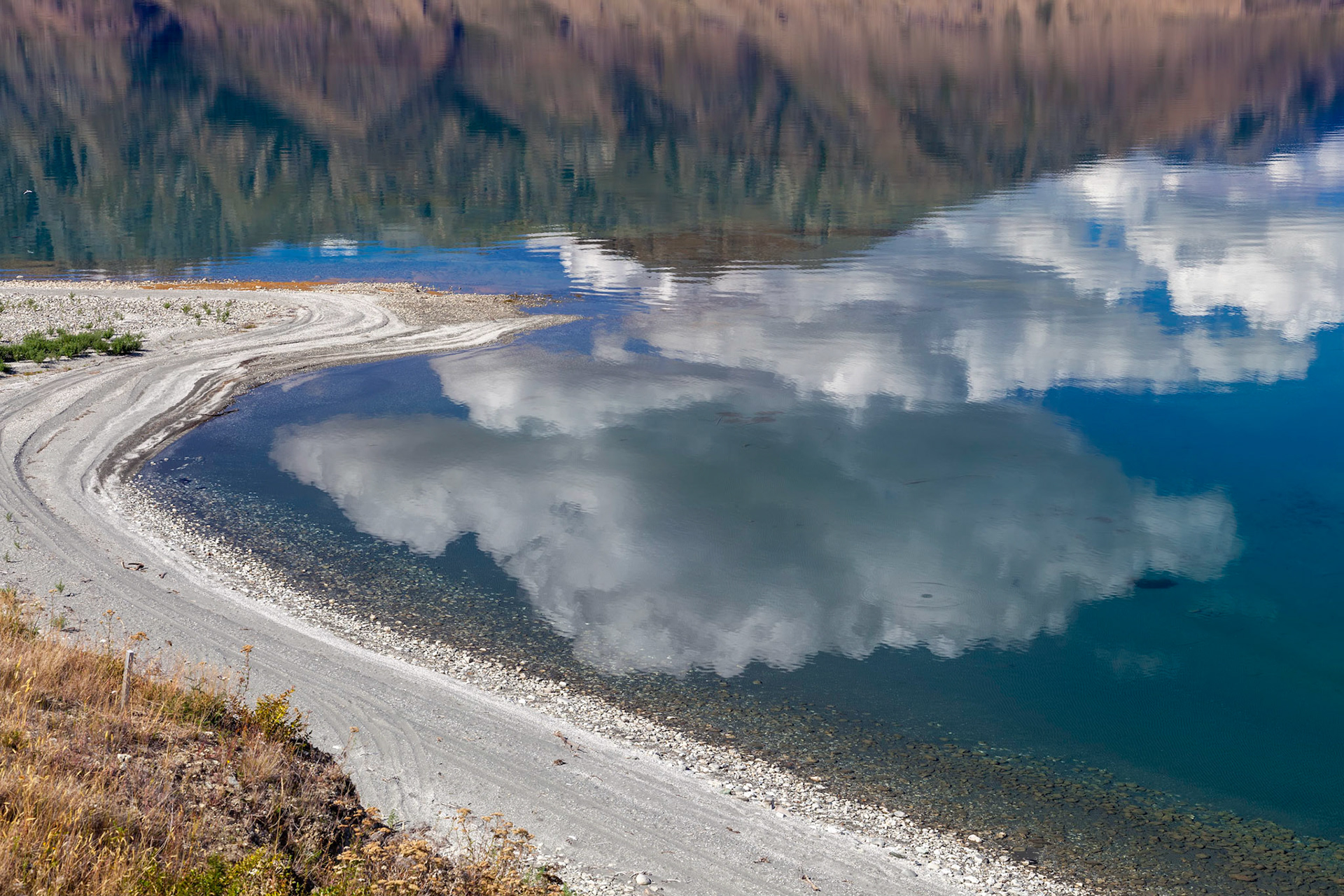Cloud Reflected in Lake Hawea