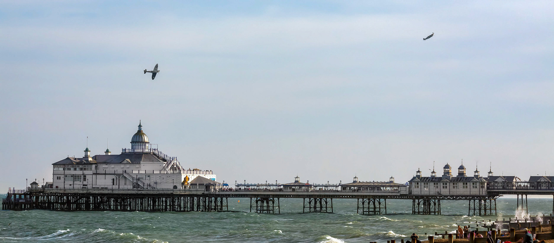 Dogfight over Eastbourne Pier