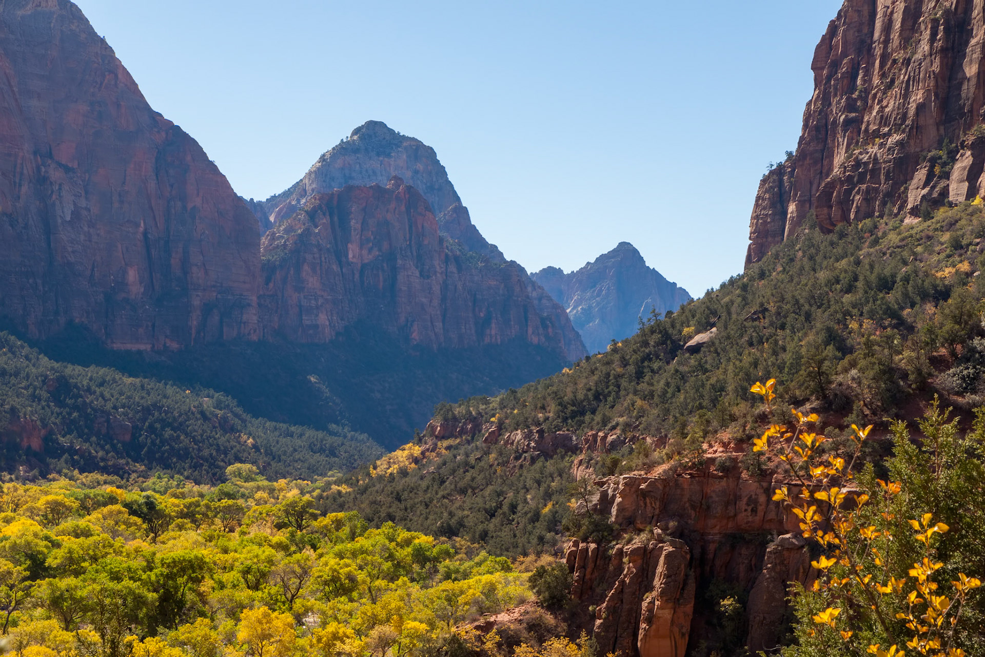 Valley through the Mountains of Zion