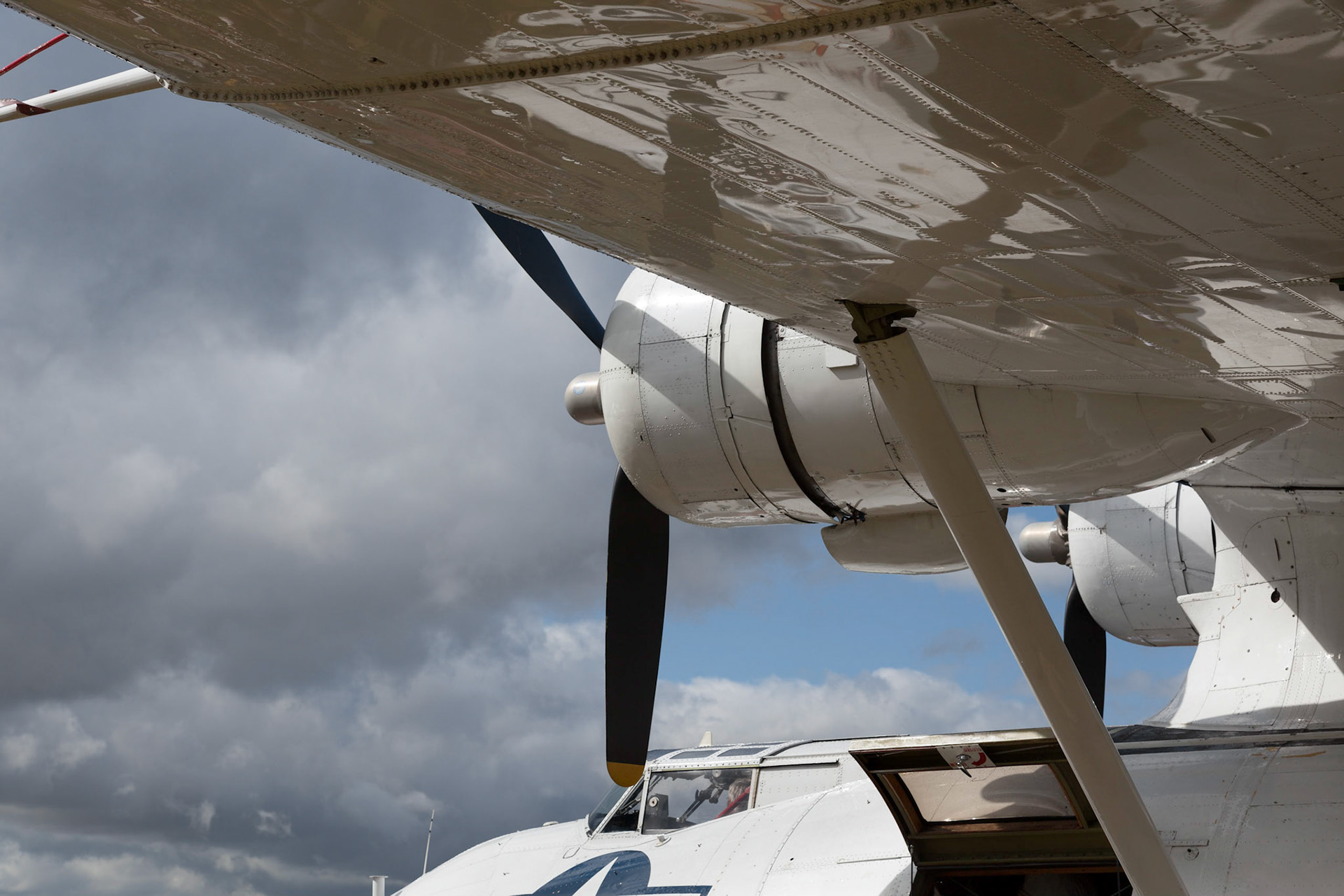 GOODWOOD, WEST SUSSEX/UK - SEPTEMBER 14 : Close-up of a Catalina Flying Boat at Goodwood on September 14, 2012