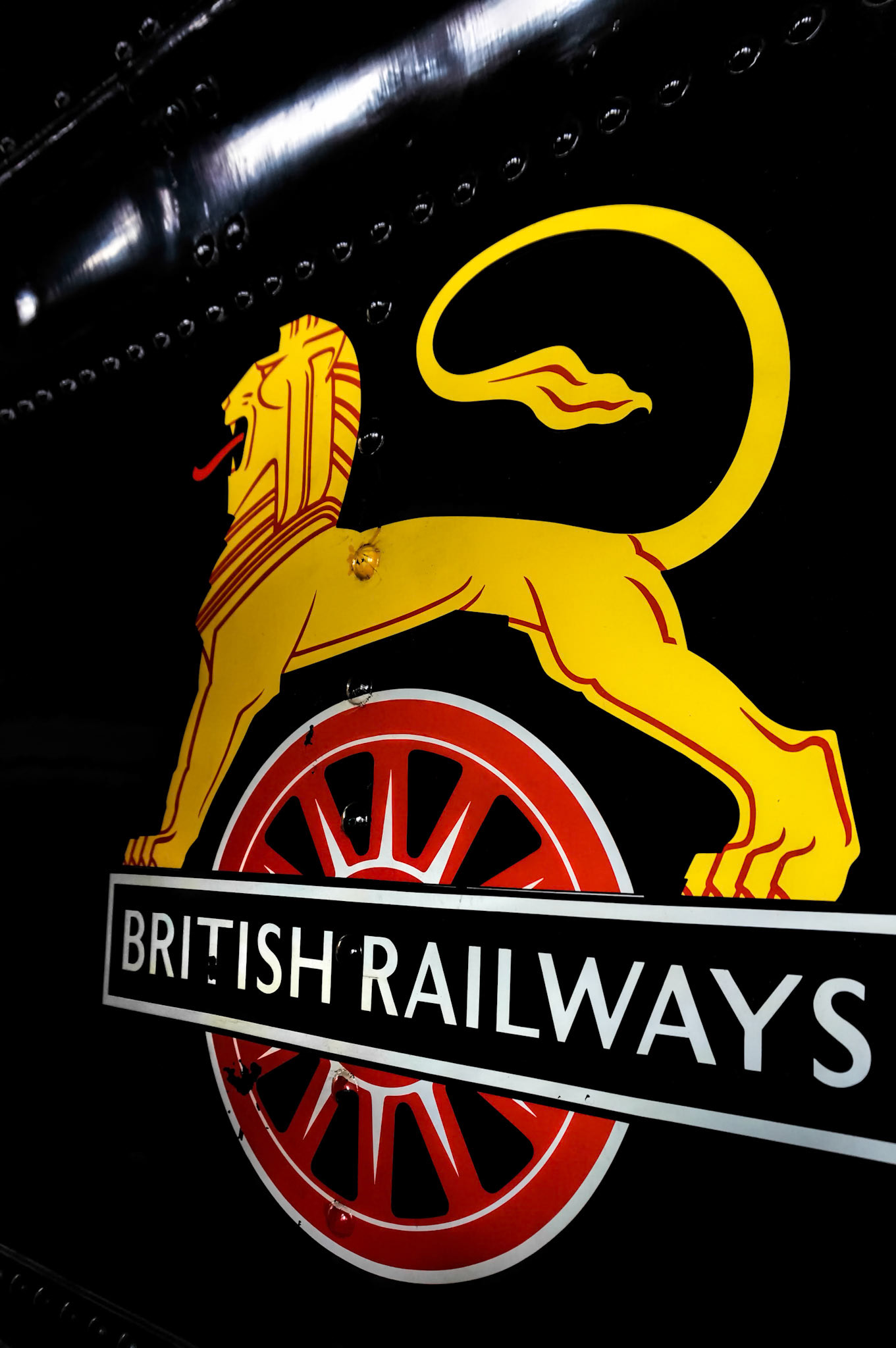 British Railways Logo on an Old Steam Train