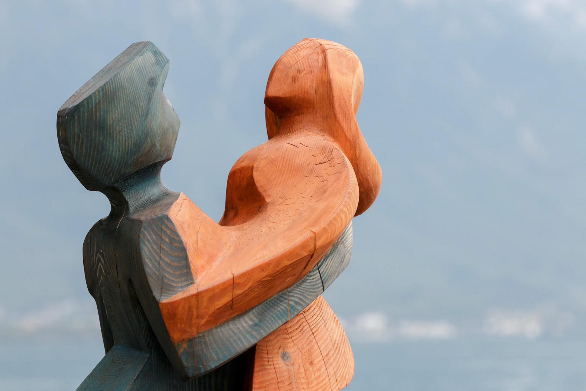Modern Art Statue in Montreux