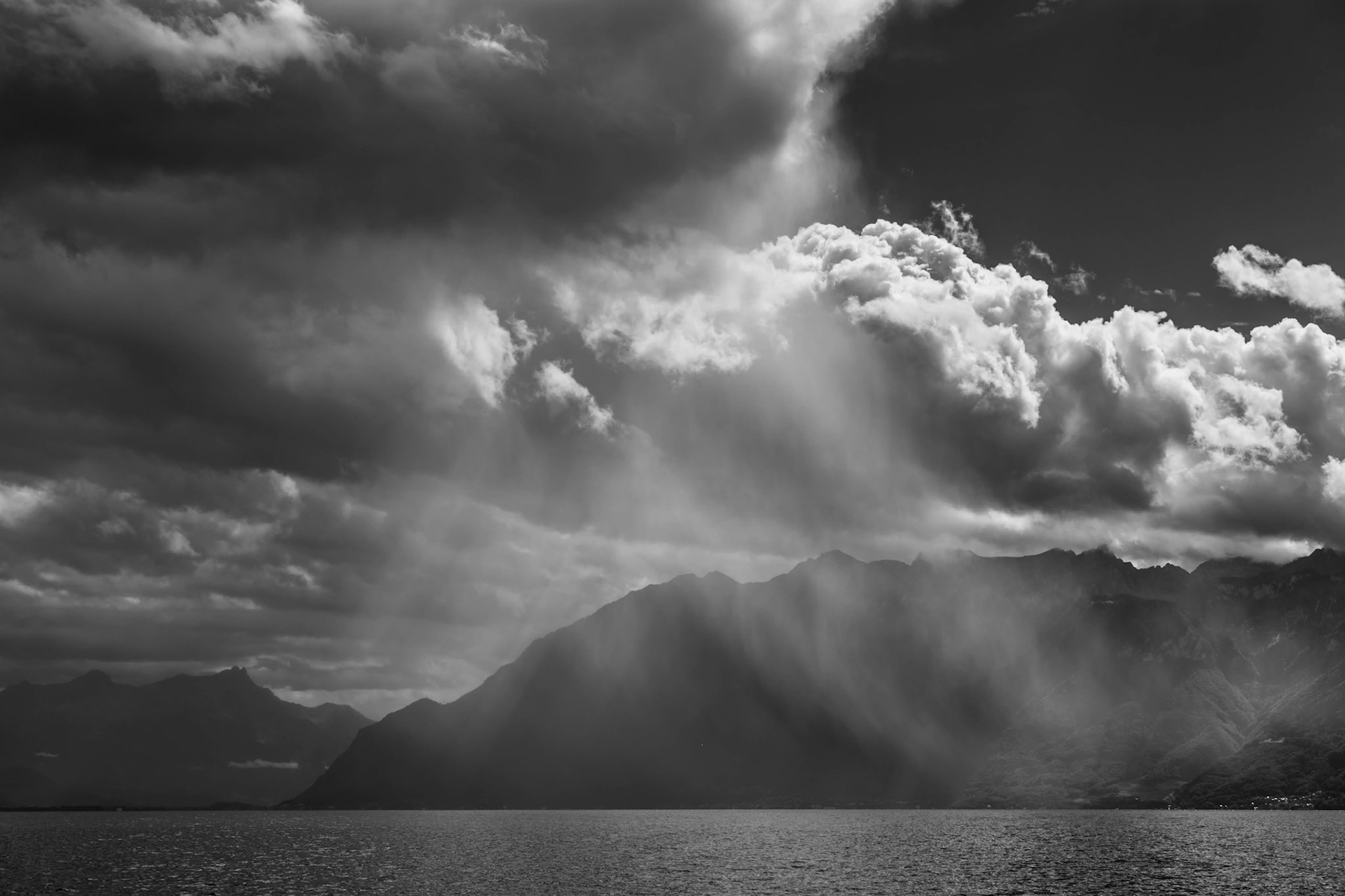 Storm Passing over Lake Geneva