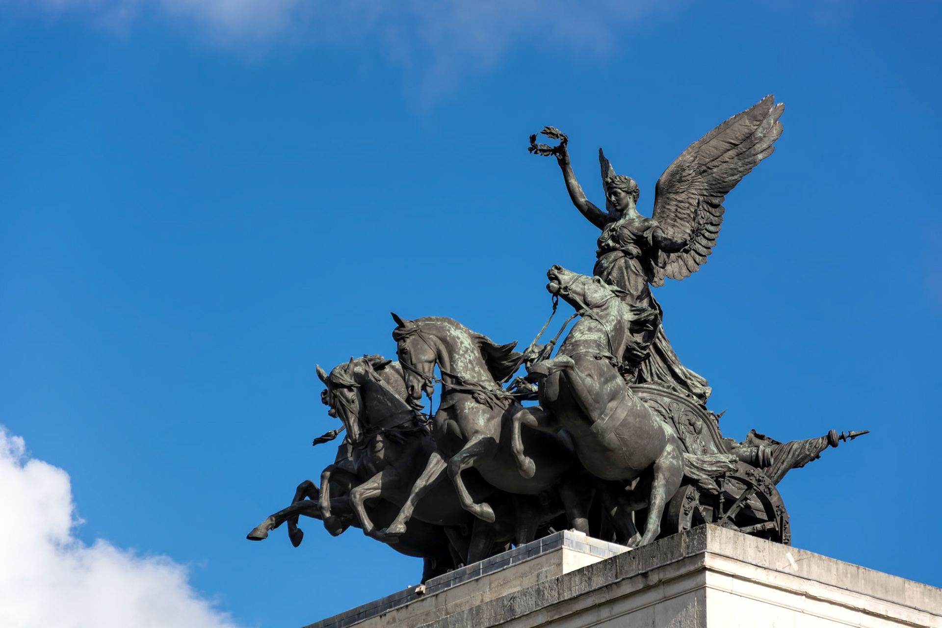 Monument to Wellington in the Middle of Hyde Park Corner Roundabout