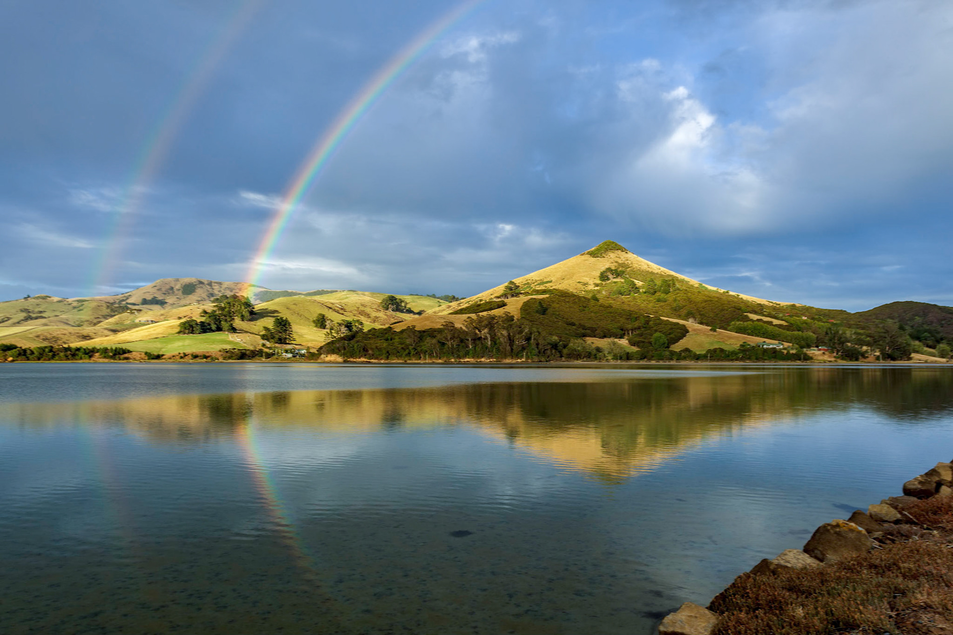 Double Rainbow over the Otago Peninsula