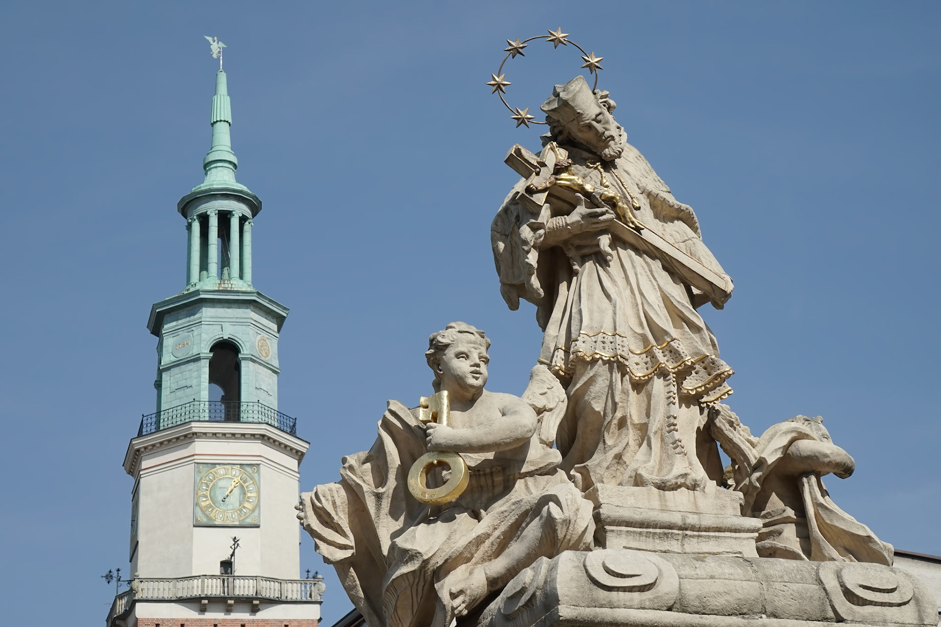 Statue of St. John Nepomucene in Poznan