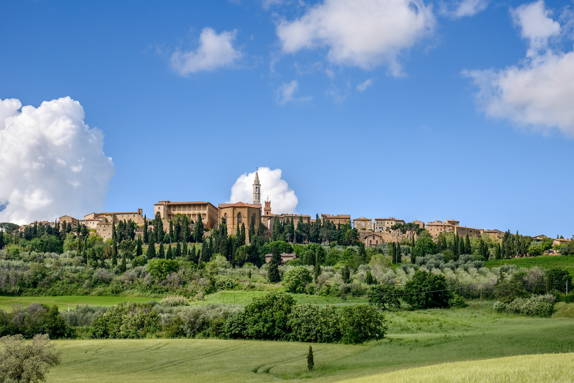 PIENZA, TUSCANY, ITALY - MAY 19 : View of Pienza in Tuscany  on May 19, 2013