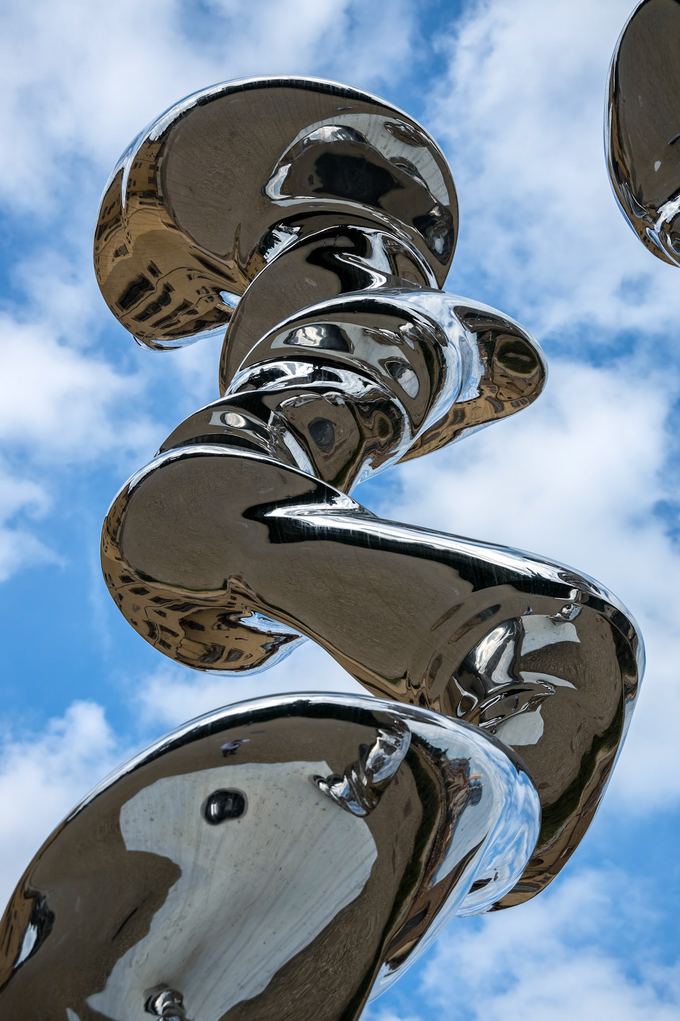 FLORENCE, TUSCANY/ITALY - OCTOBER 20 : Modern sculpture by Tony Cragg in Boboli Gardens Florence on October 20, 2019