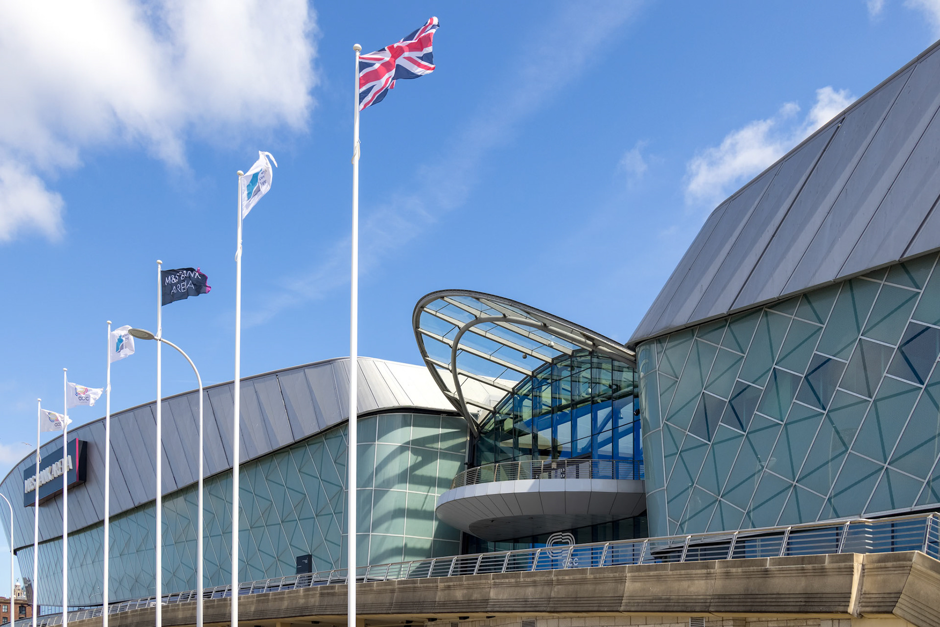 LIVERPOOL, UK - JULY 14 : Liverpool Arena and Convention Centre in Liverpool, England on July 14, 2021