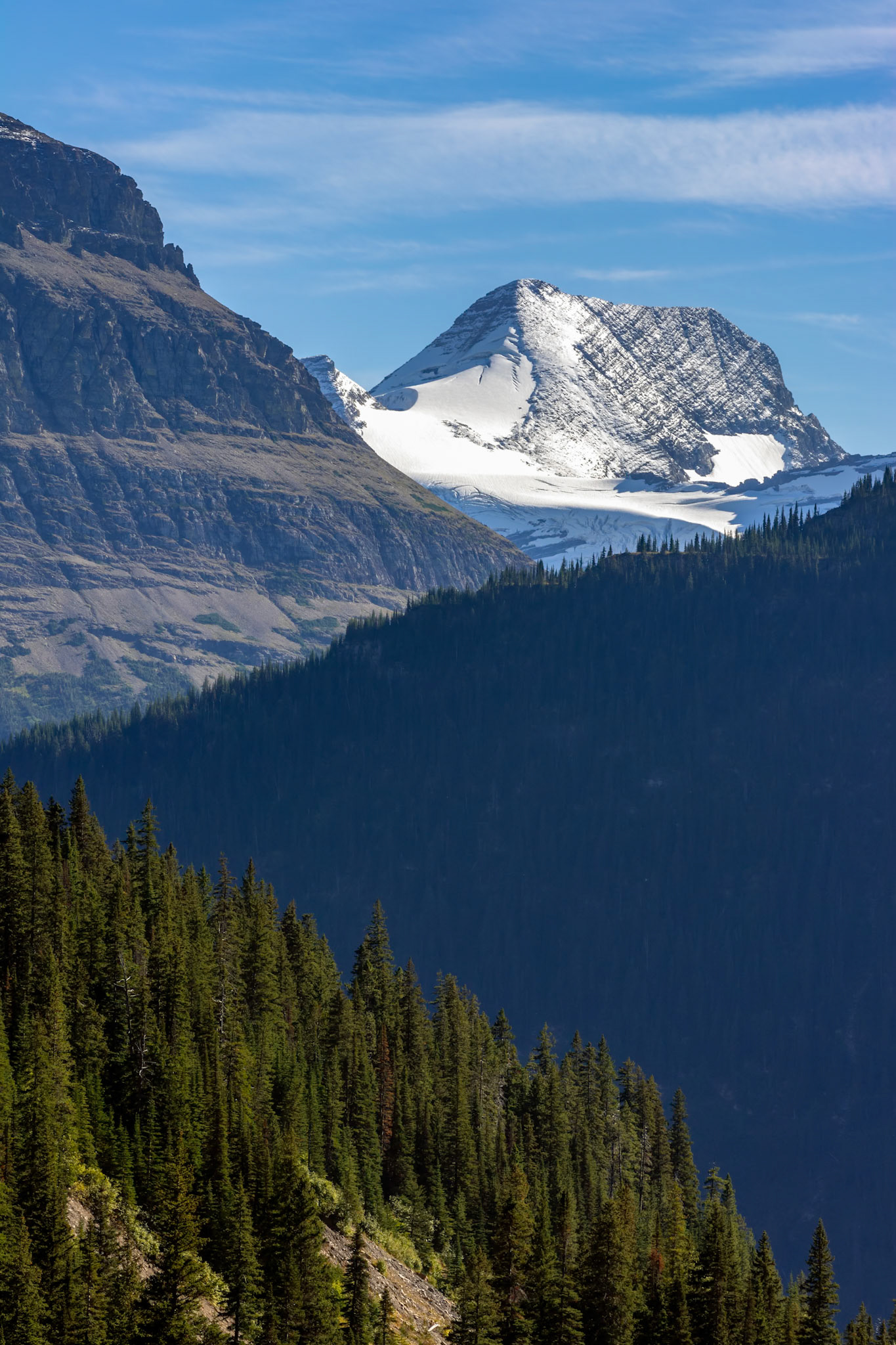 Scenic view of Glacier National Park