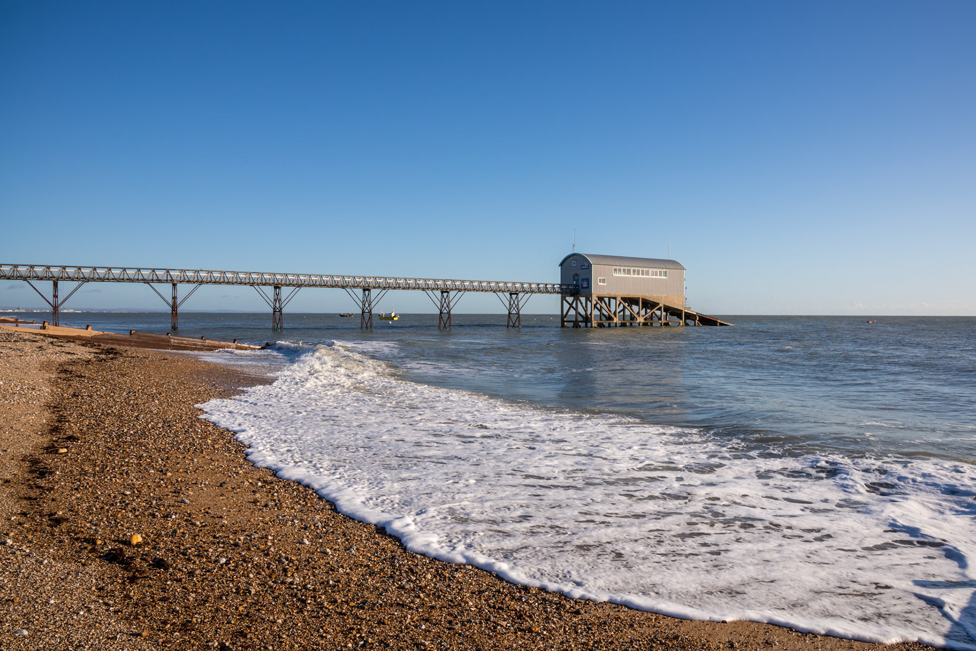 SELSEY BILL, SUSSEX/UK - JANUARY 1 : Selsey Bill Lifeboat Station in Selsey on January 1, 2013