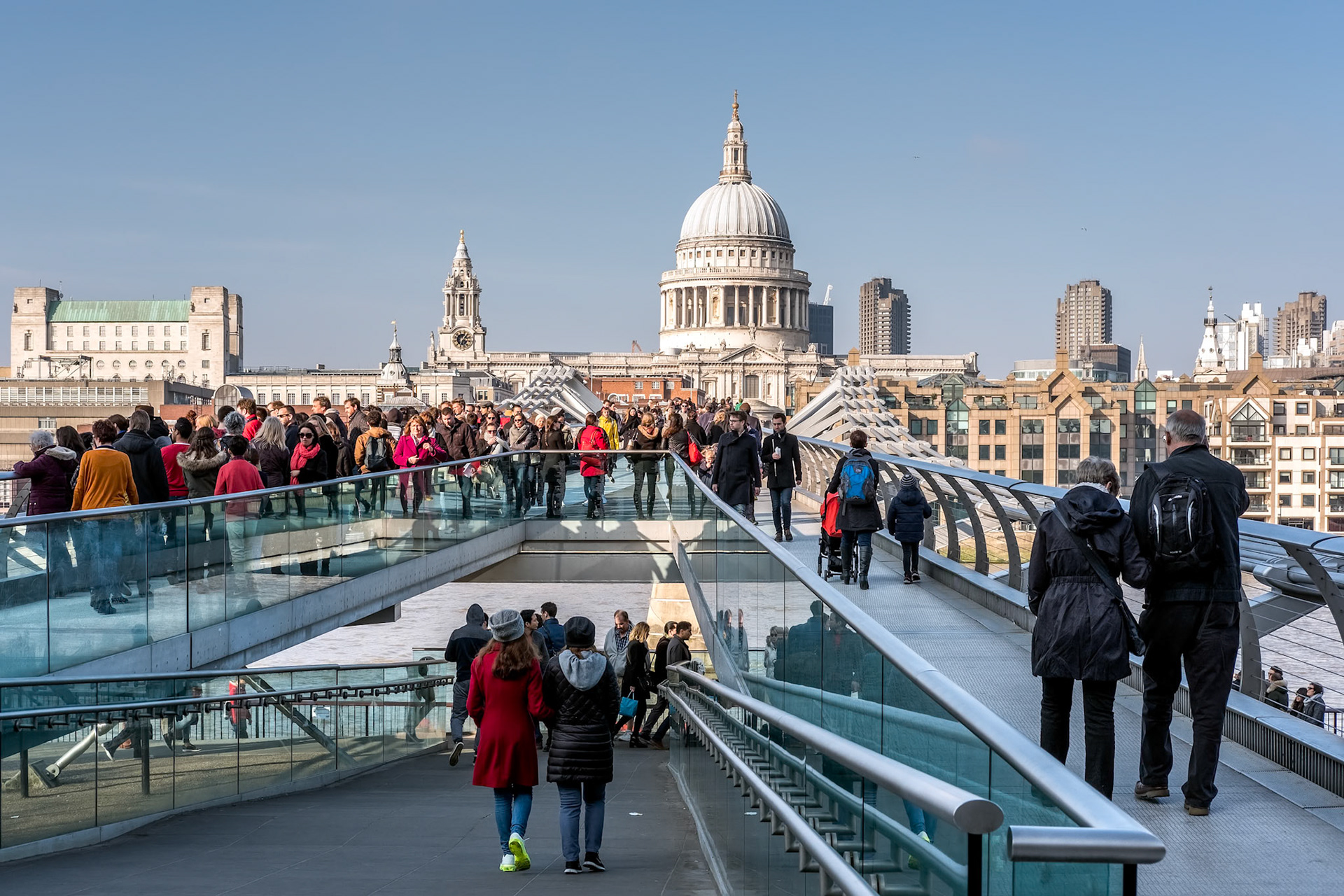 Millennium Bridge and St Pauls Cathedral