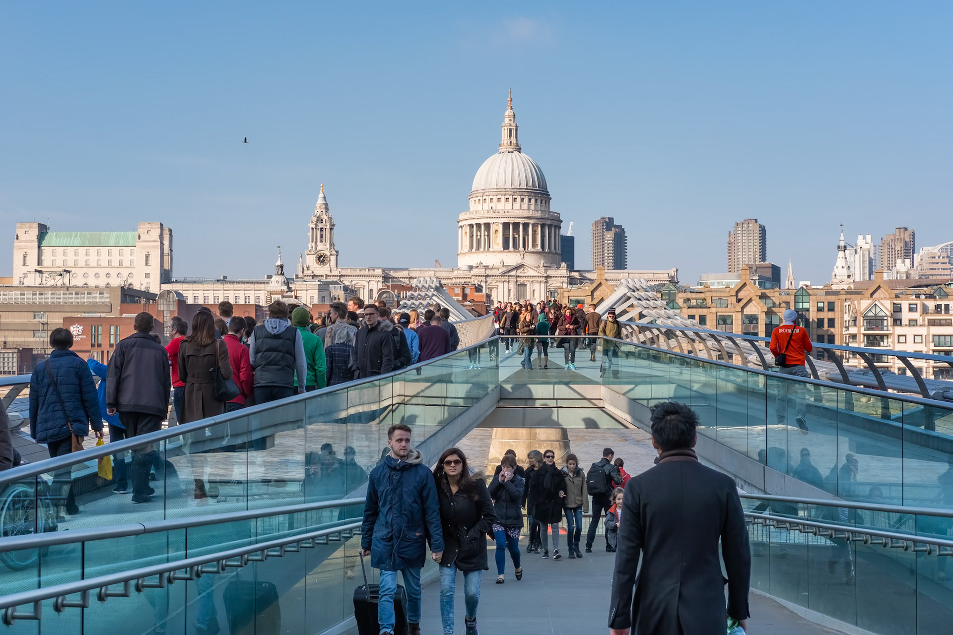 Millennium Bridge and St Pauls Cathedral