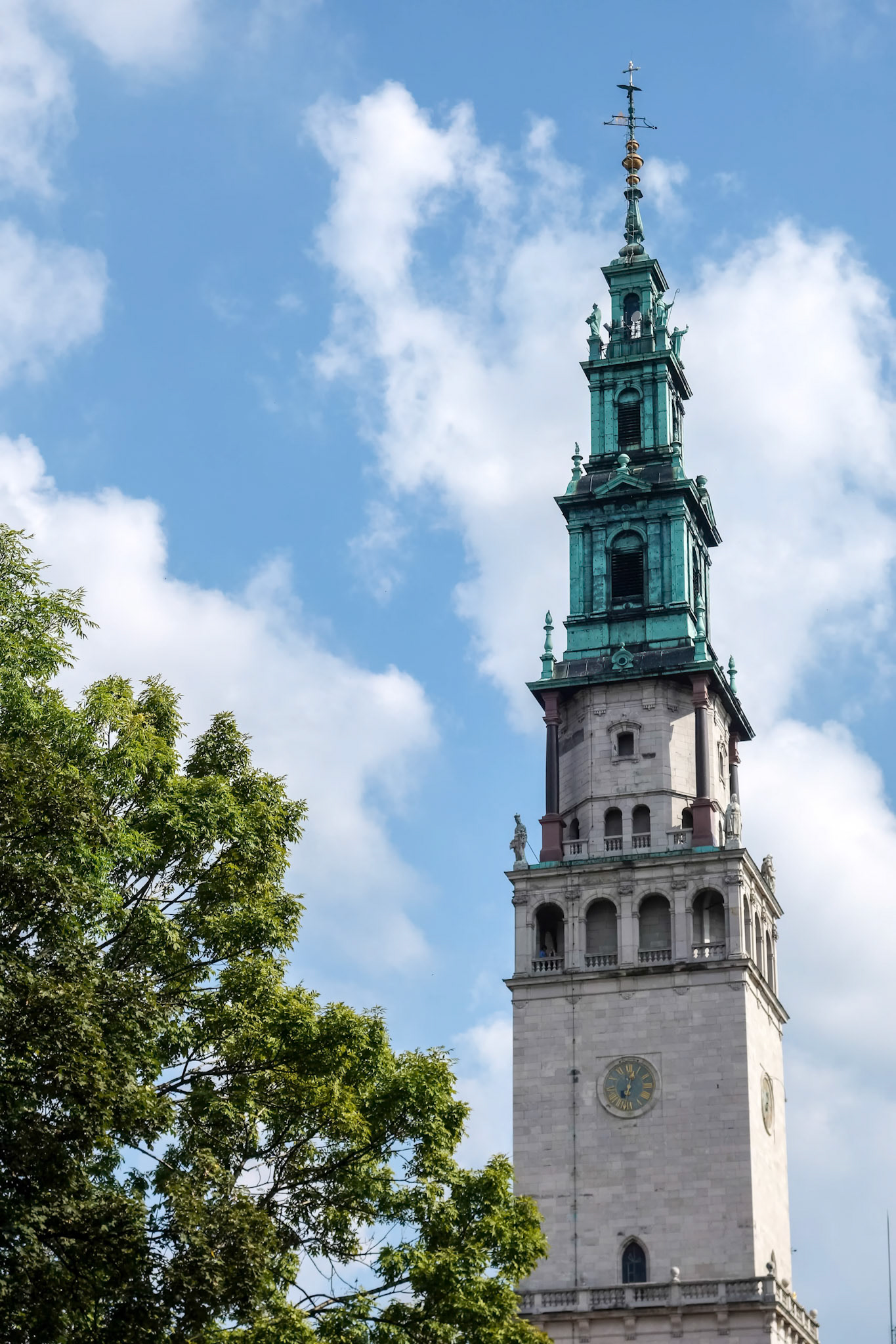Partial View of the Jasna Gora Monastery in Czestochowa Poland