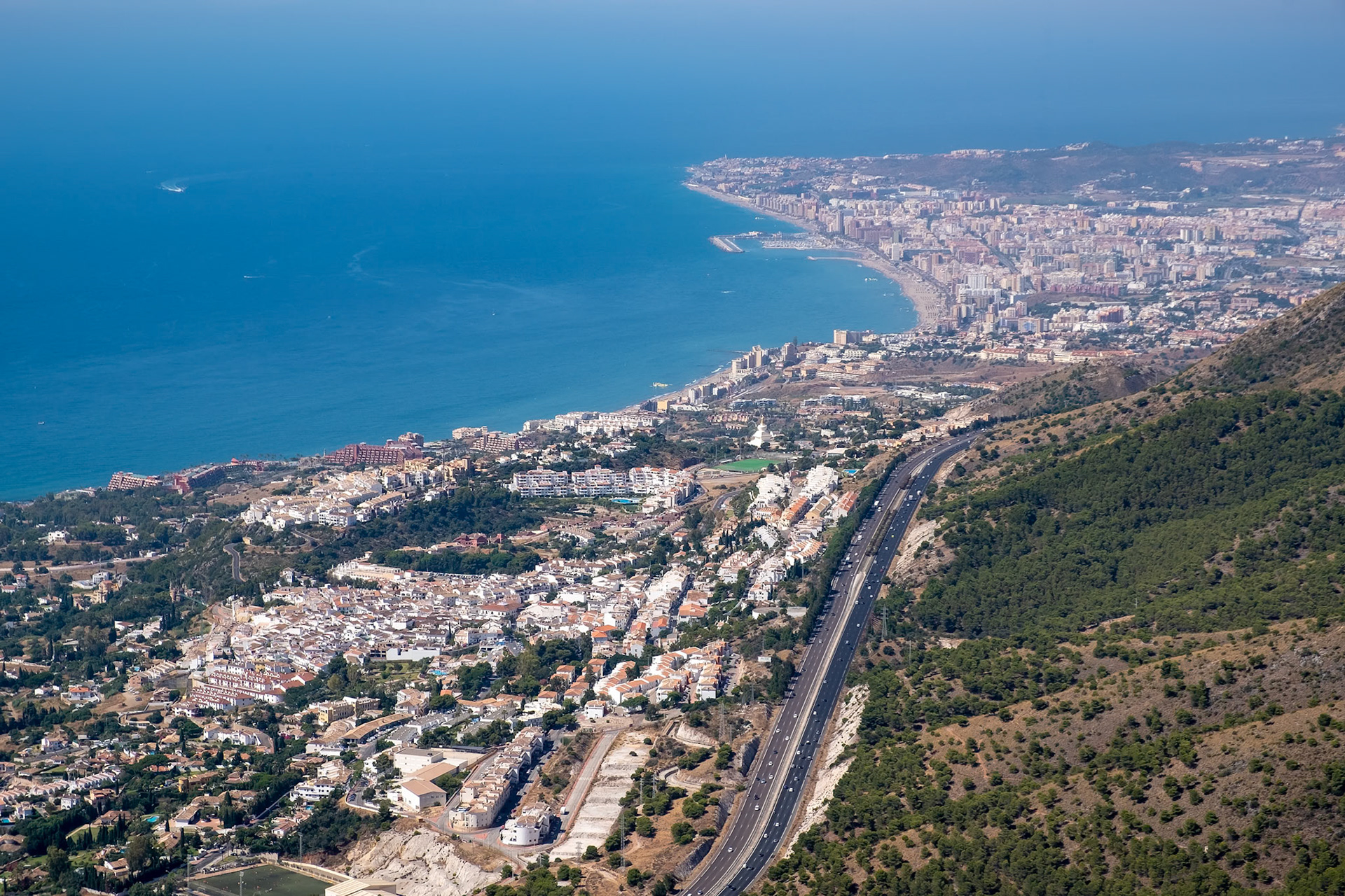 View from Mount Calamorro near Benalmadena