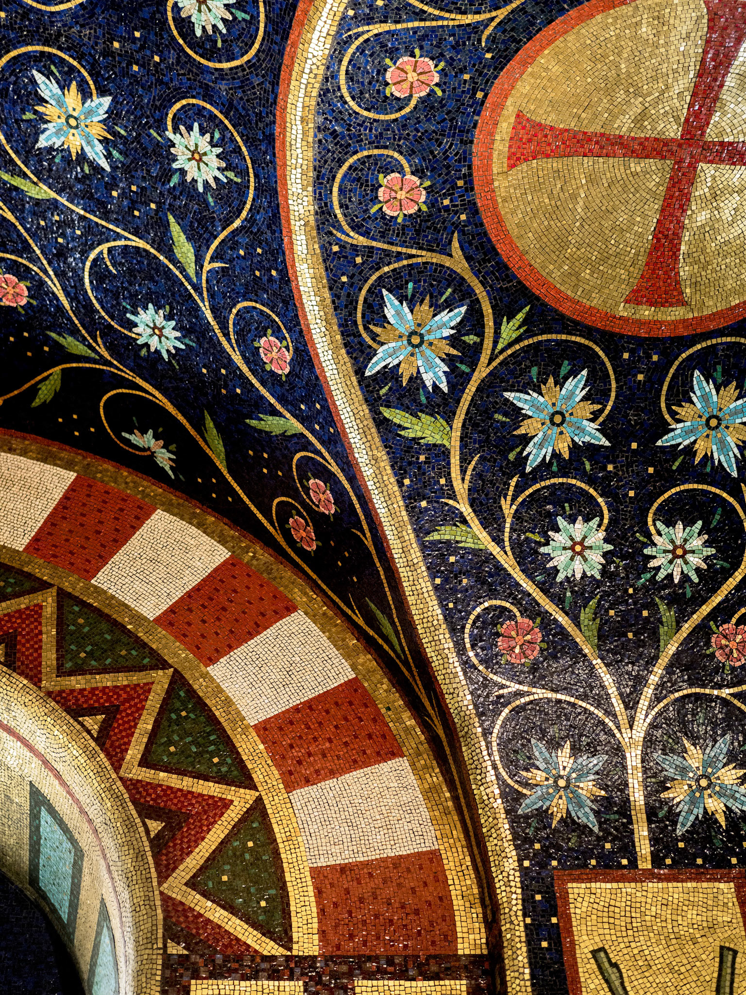 Artwork on the Wall of Westminster Cathedral