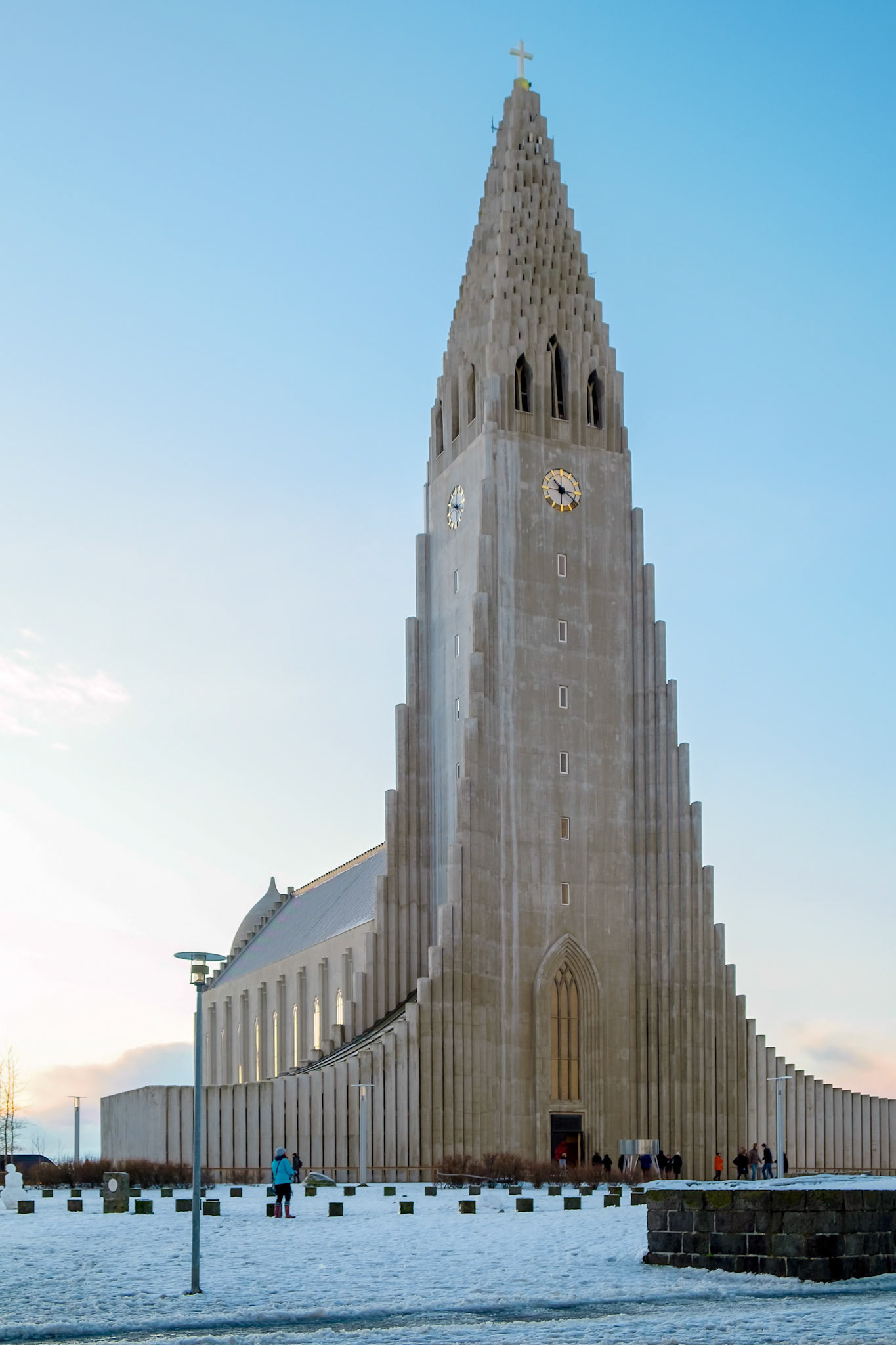 View of the Hallgrimskirkja Church in Reykjavik