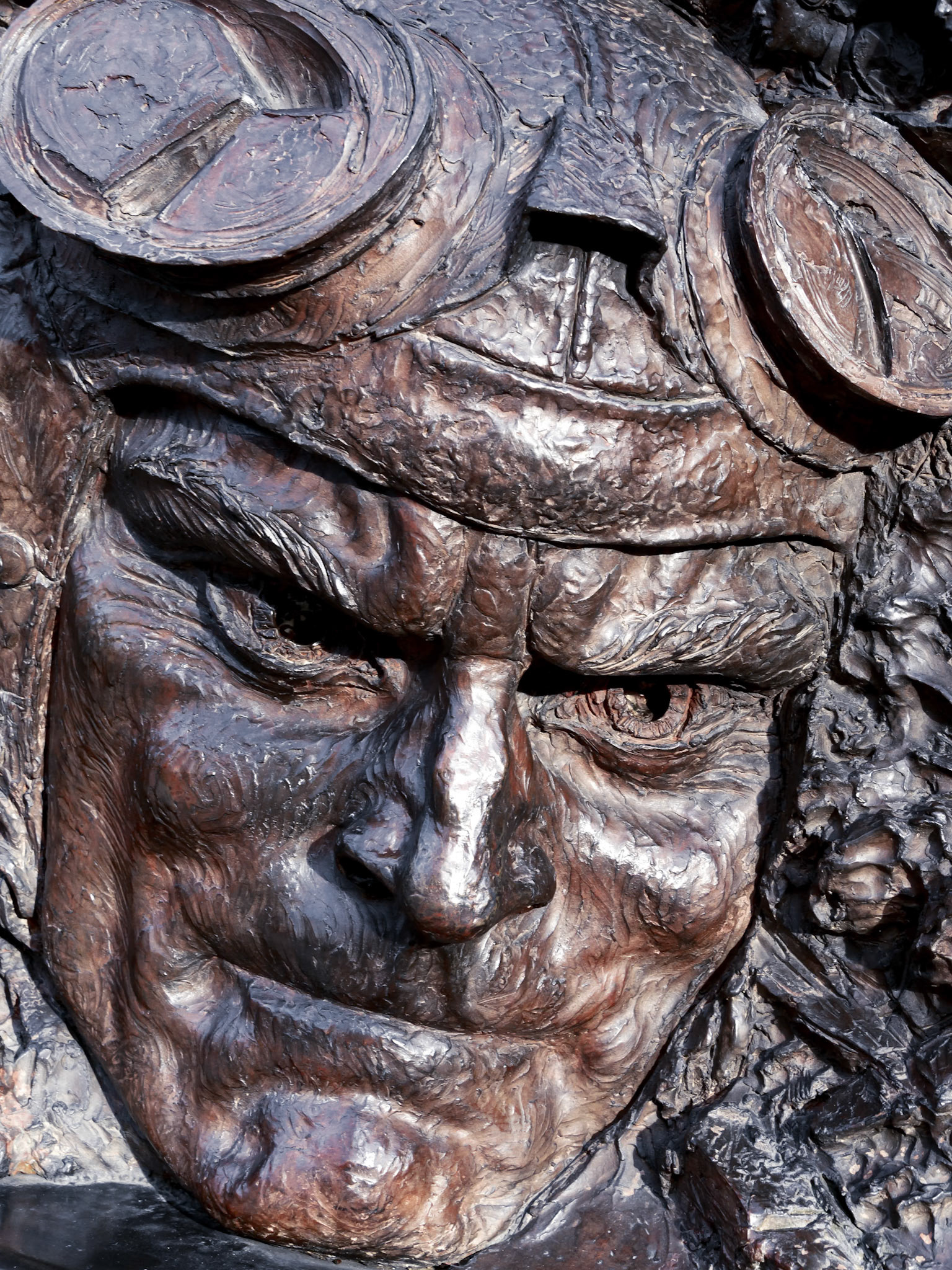 Close-up of Part of the Battle of Britain Monument