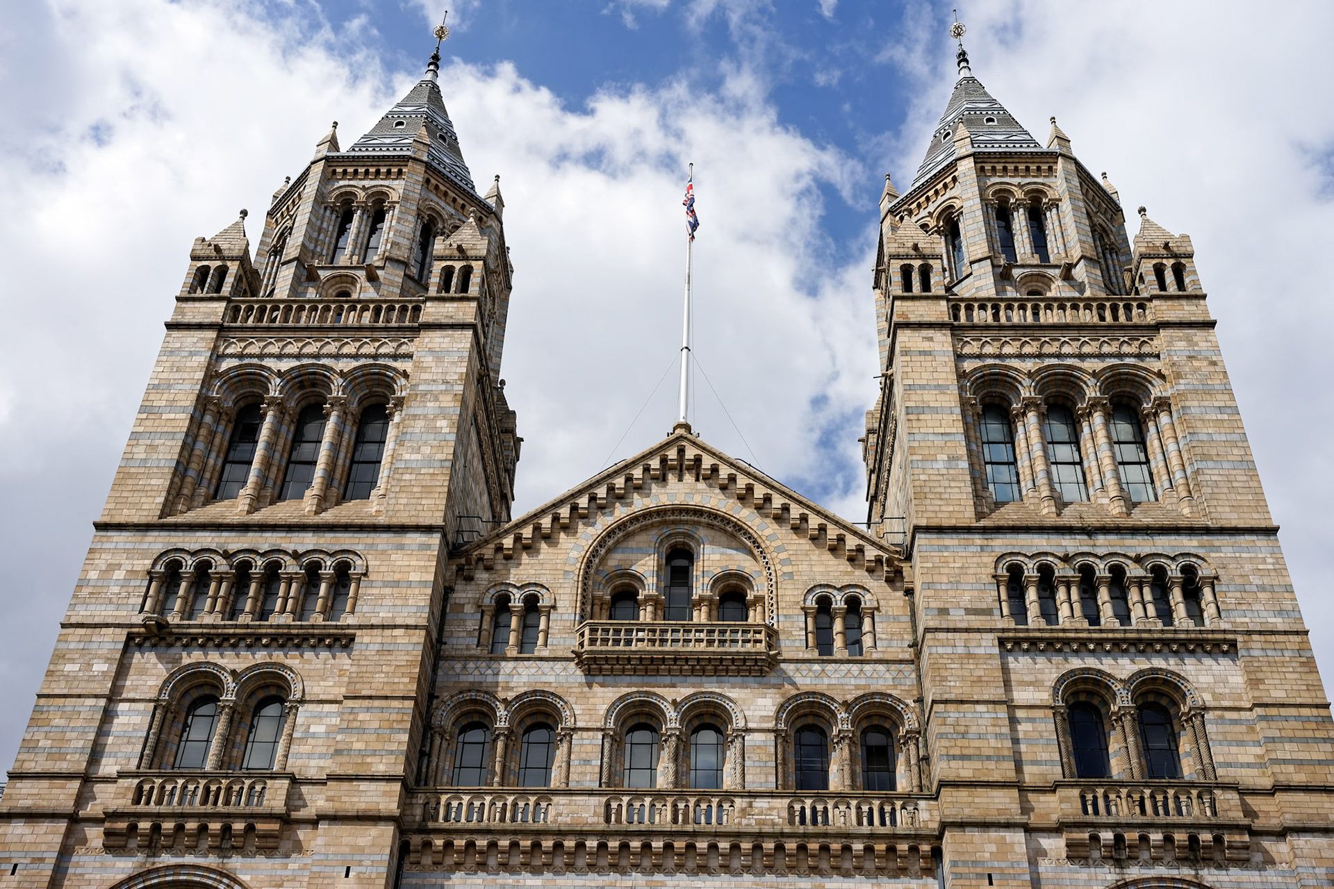 Exterior View of the Natural History Museum in London