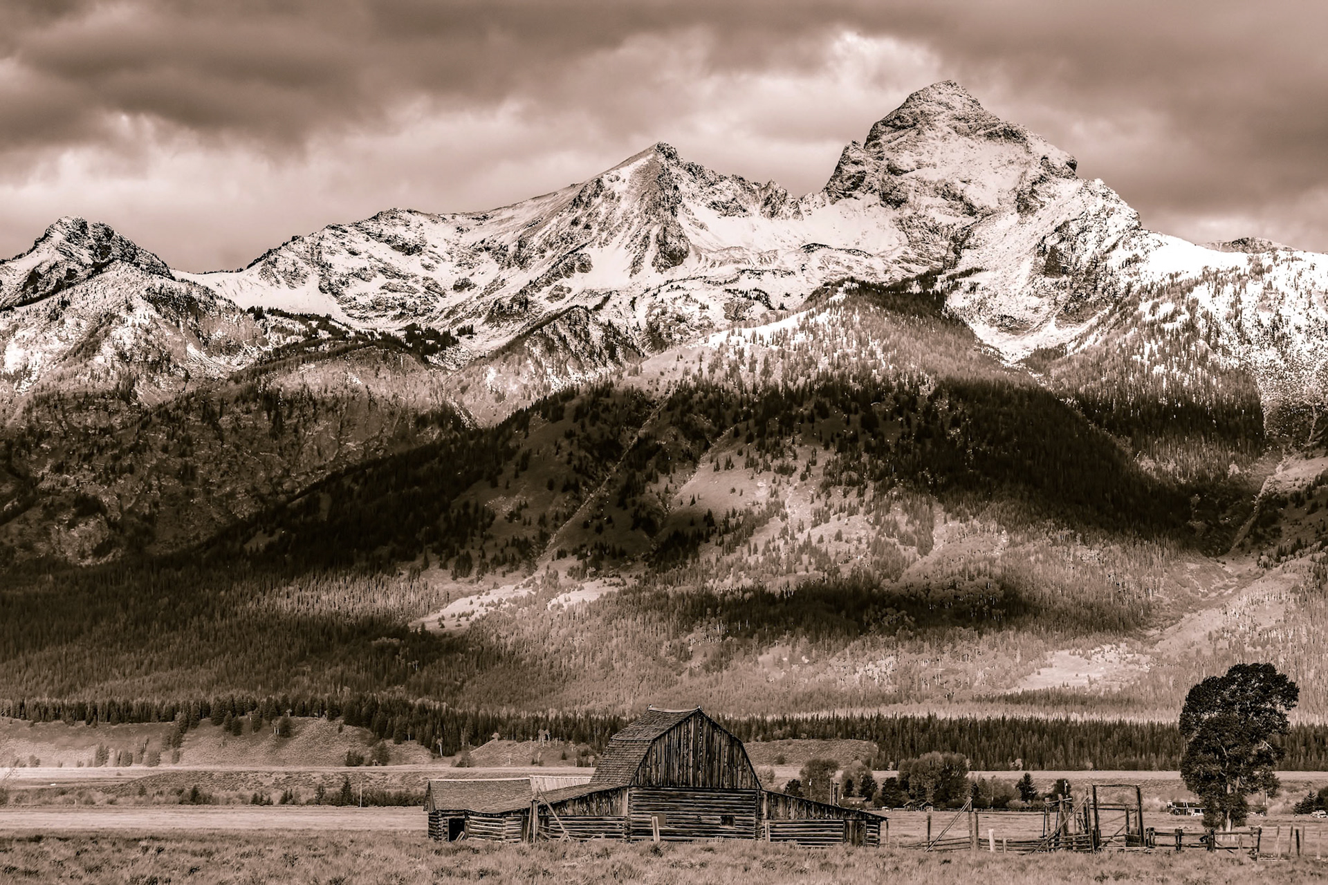 Mormon Row Barn near Jackson Wyoming