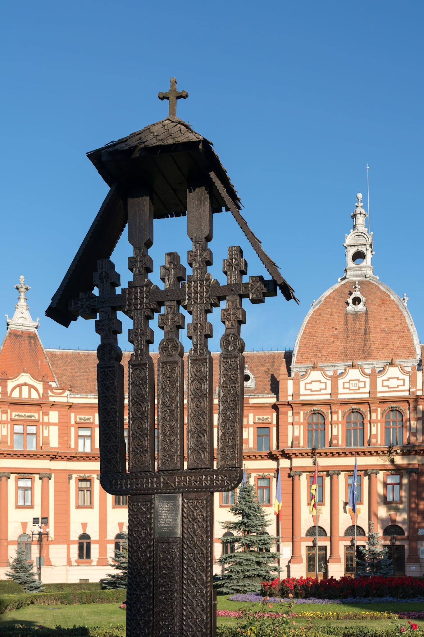 BRASOV, TRANSYLVANIA/ROMANIA - SEPTEMBER 20 : View of the Prefecture building in Brasov Transylvania Romania on September 20, 2018