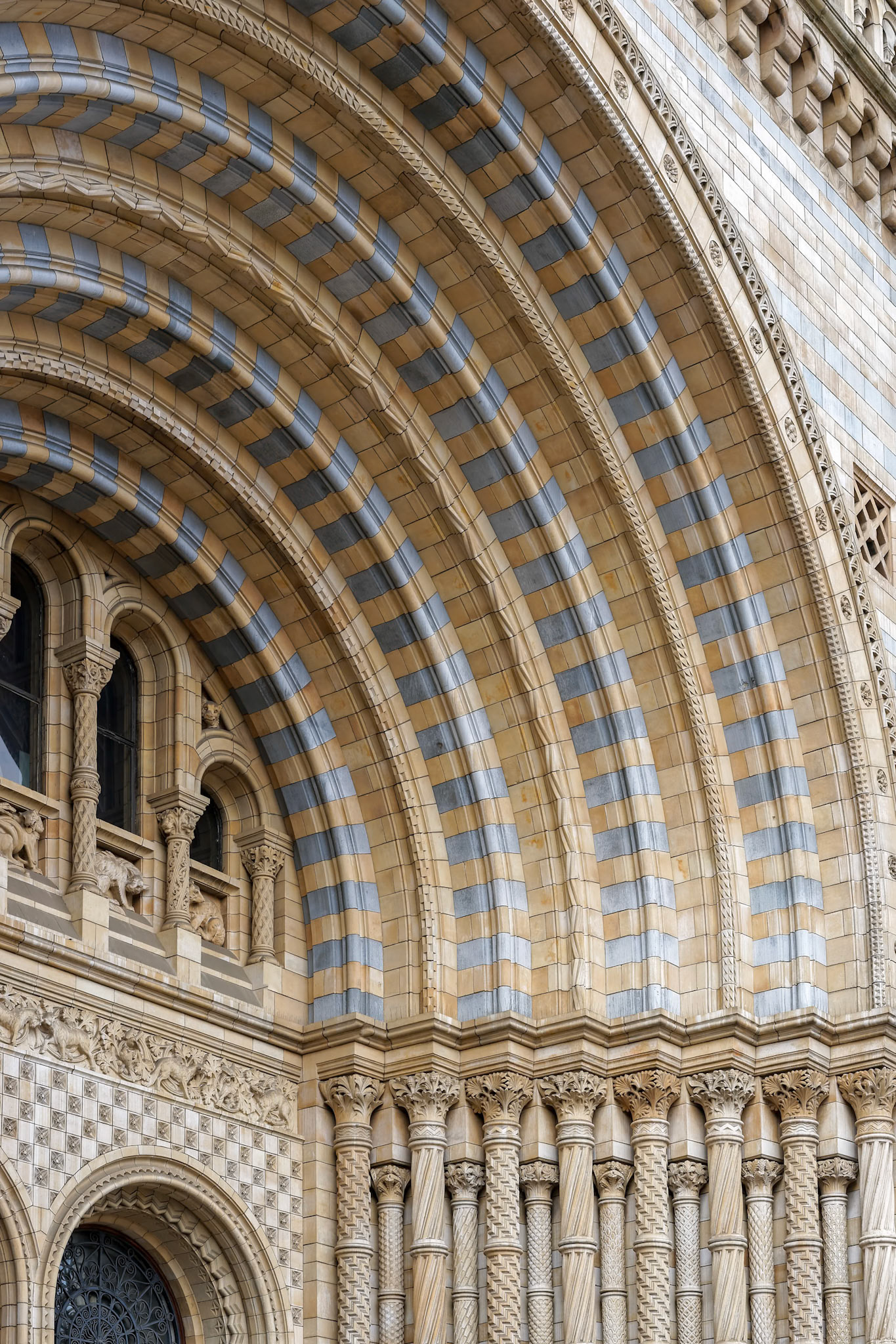 Exterior View of the Natural History Museum in London