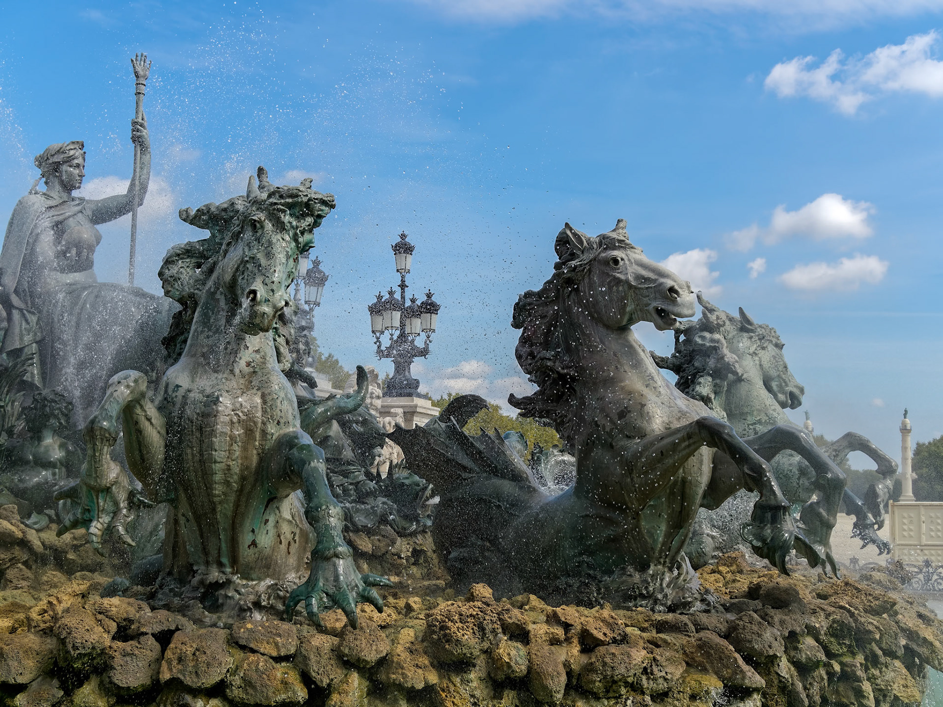 Monument to the Girondins in Place des Quincones Bordeaux